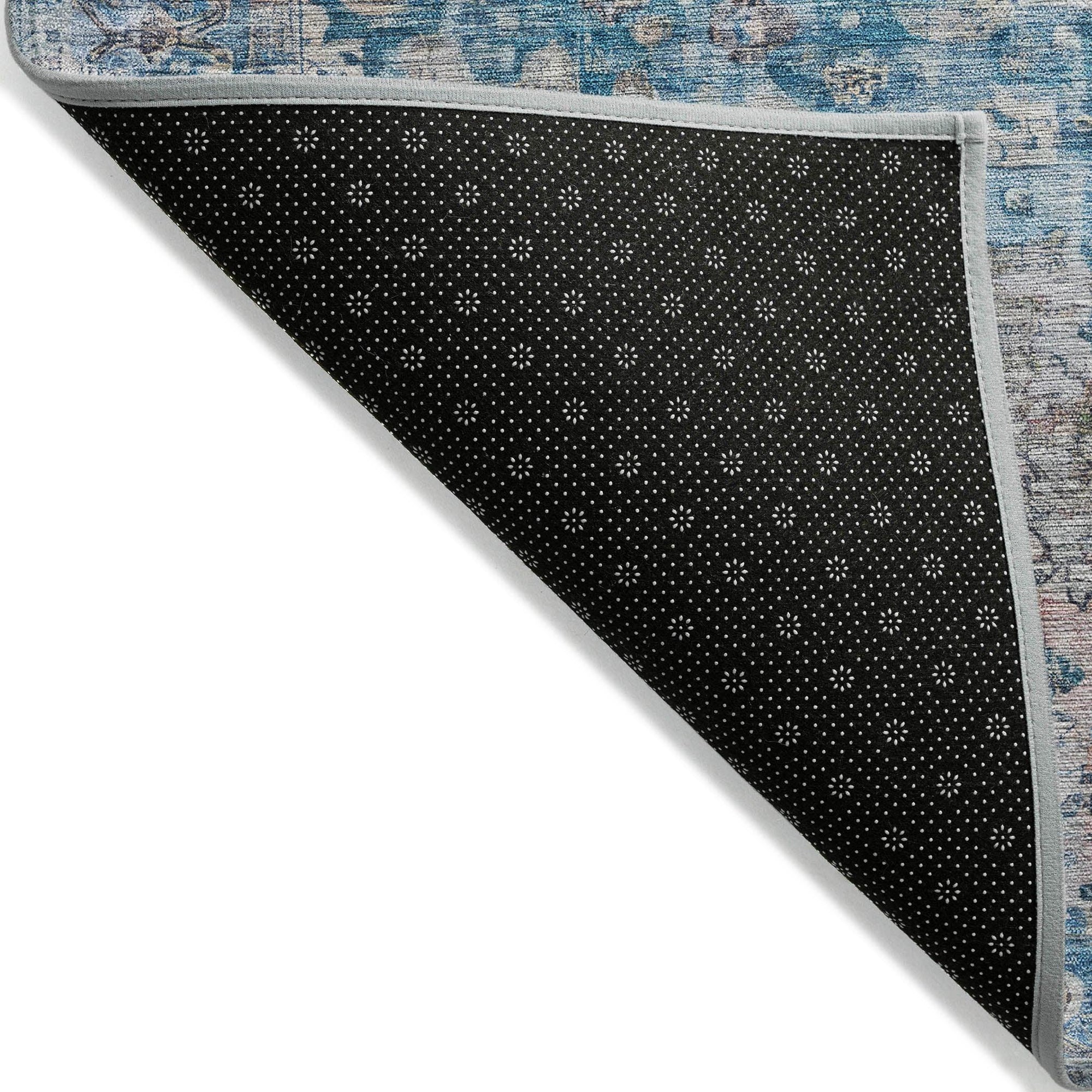 Jaelien Blue Washable Indoor-Outdoor Rug