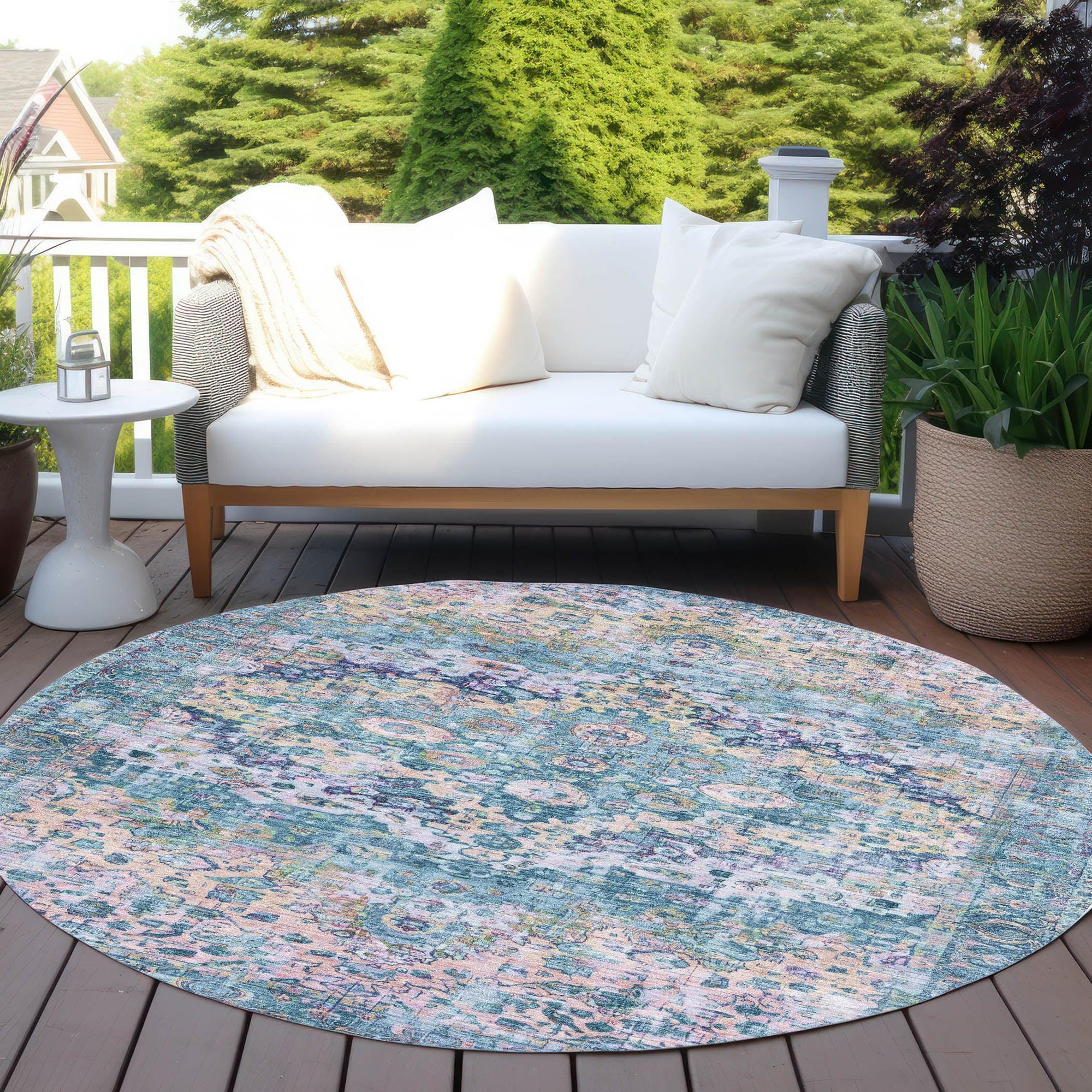 Addison Rugs Jaelien Denim Washable Indoor-Outdoor Rug