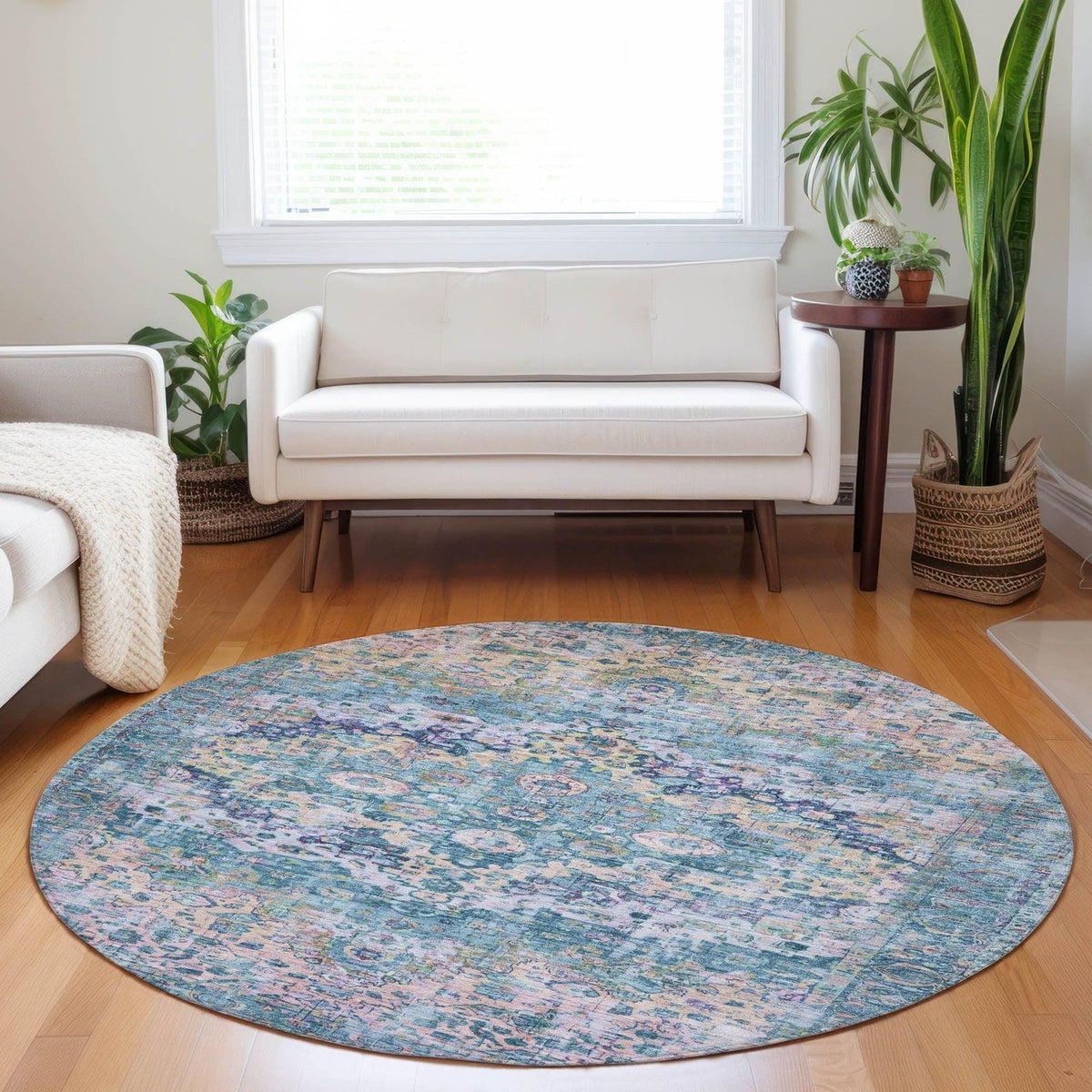 Addison Rugs Jaelien Denim Washable Indoor-Outdoor Rug