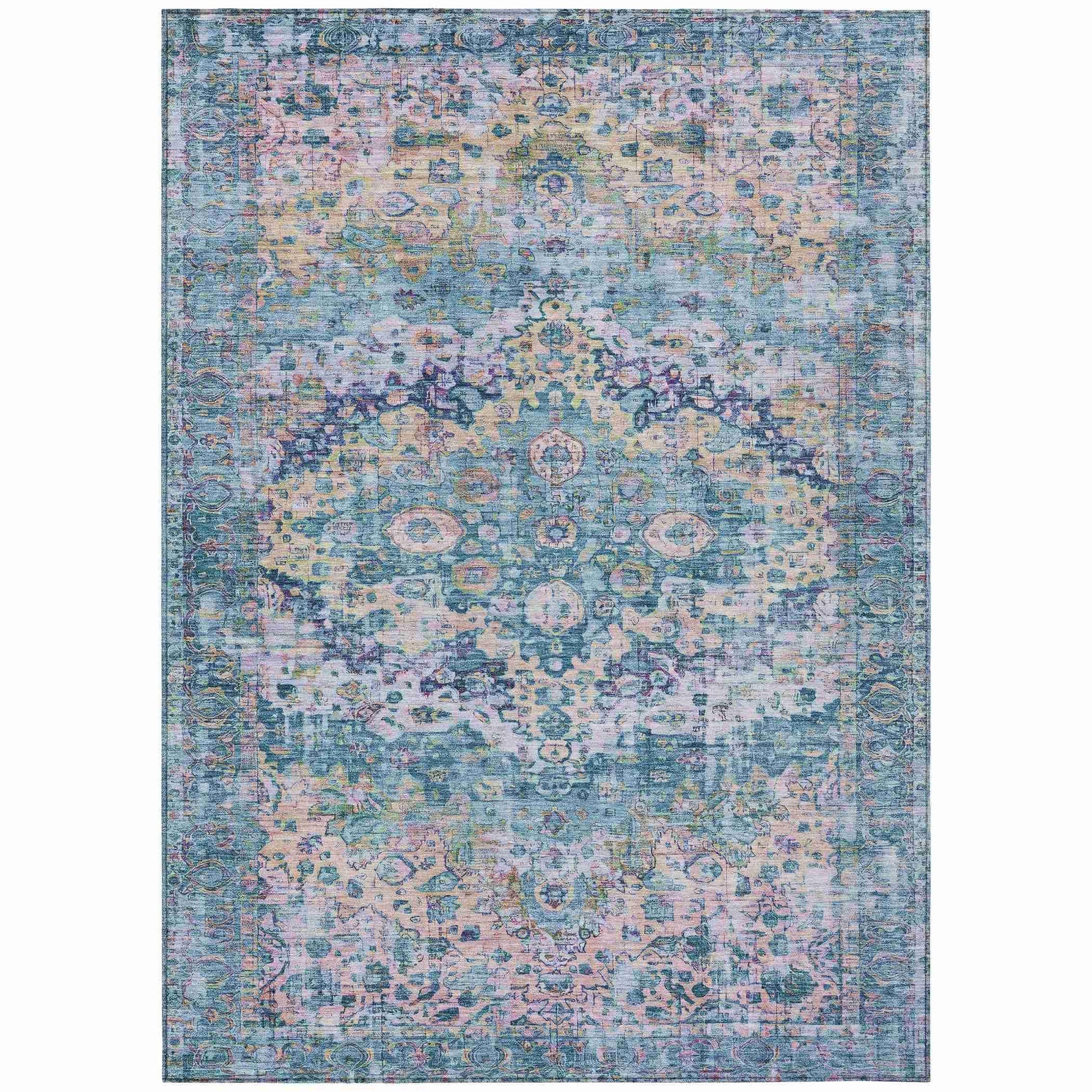 Addison Rugs Jaelien Denim Washable Indoor-Outdoor Rug