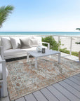 Addison Rugs Jaelien Orange Washable Indoor-Outdoor Rug
