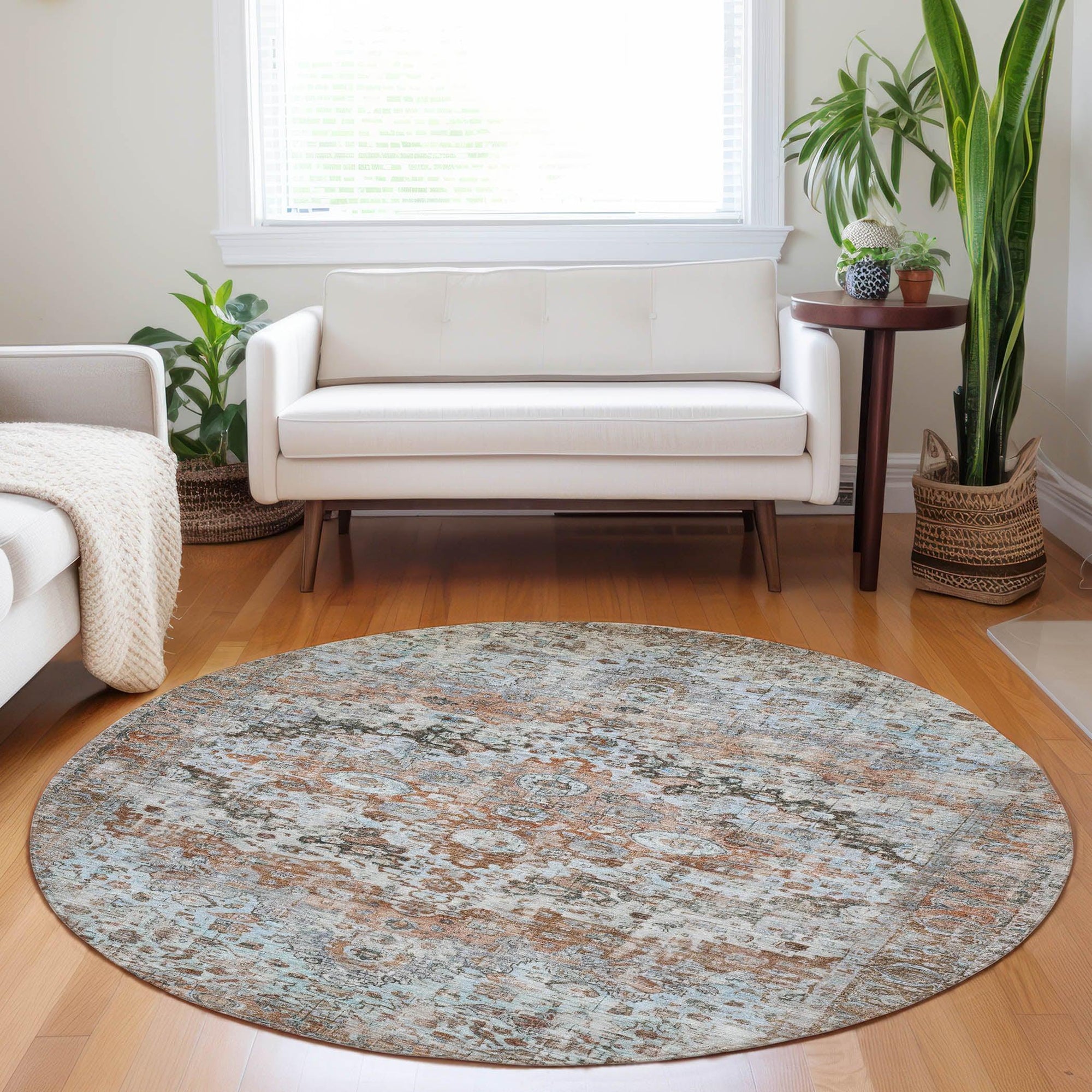 Addison Rugs Jaelien Orange Washable Indoor-Outdoor Rug