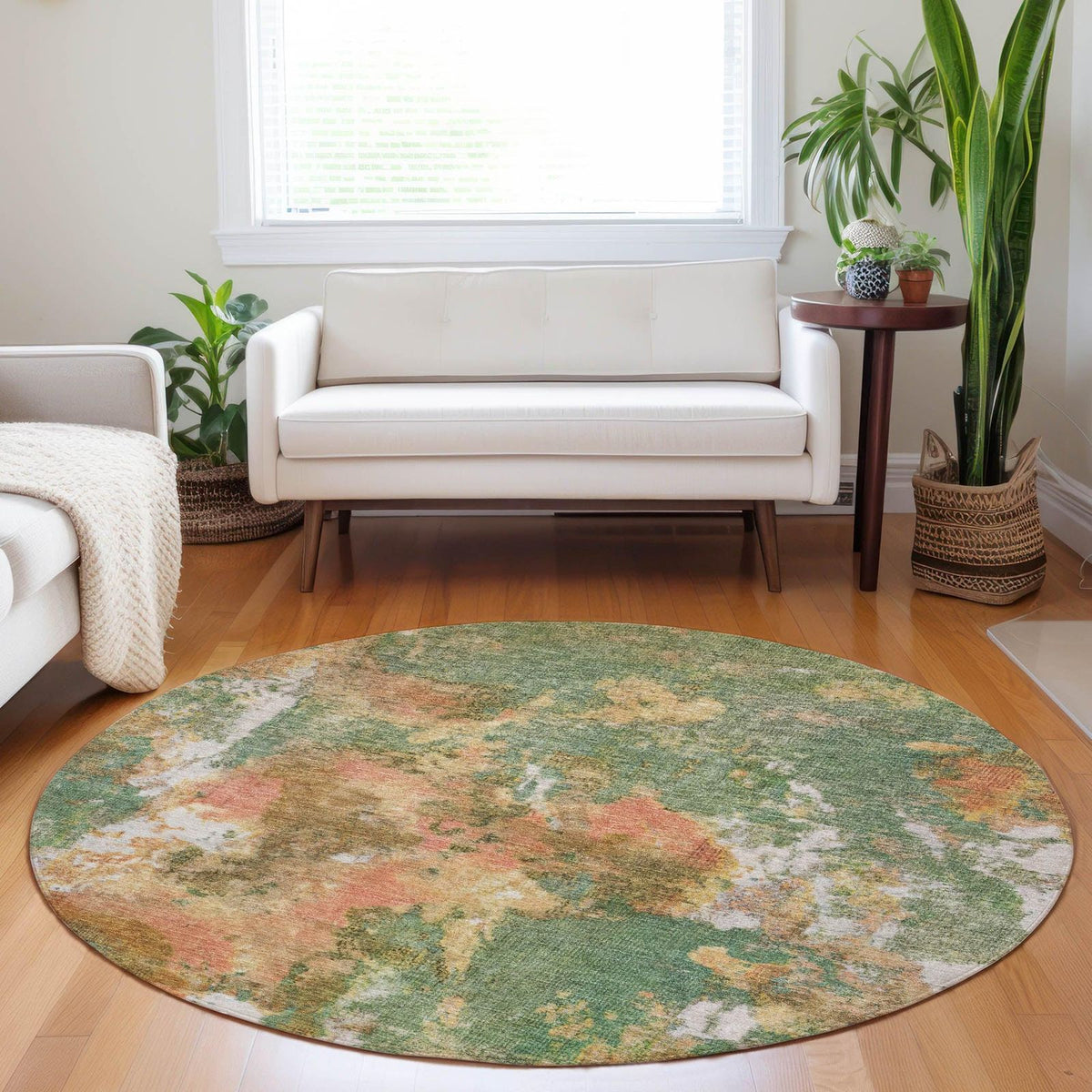 Addison Rugs Jaelion Green Washable Indoor-Outdoor Rug