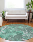 Addison Rugs Jaelion Teal Washable Indoor-Outdoor Rug