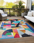 Addison Rugs Jaelira Blue Washable Indoor-Outdoor Rug