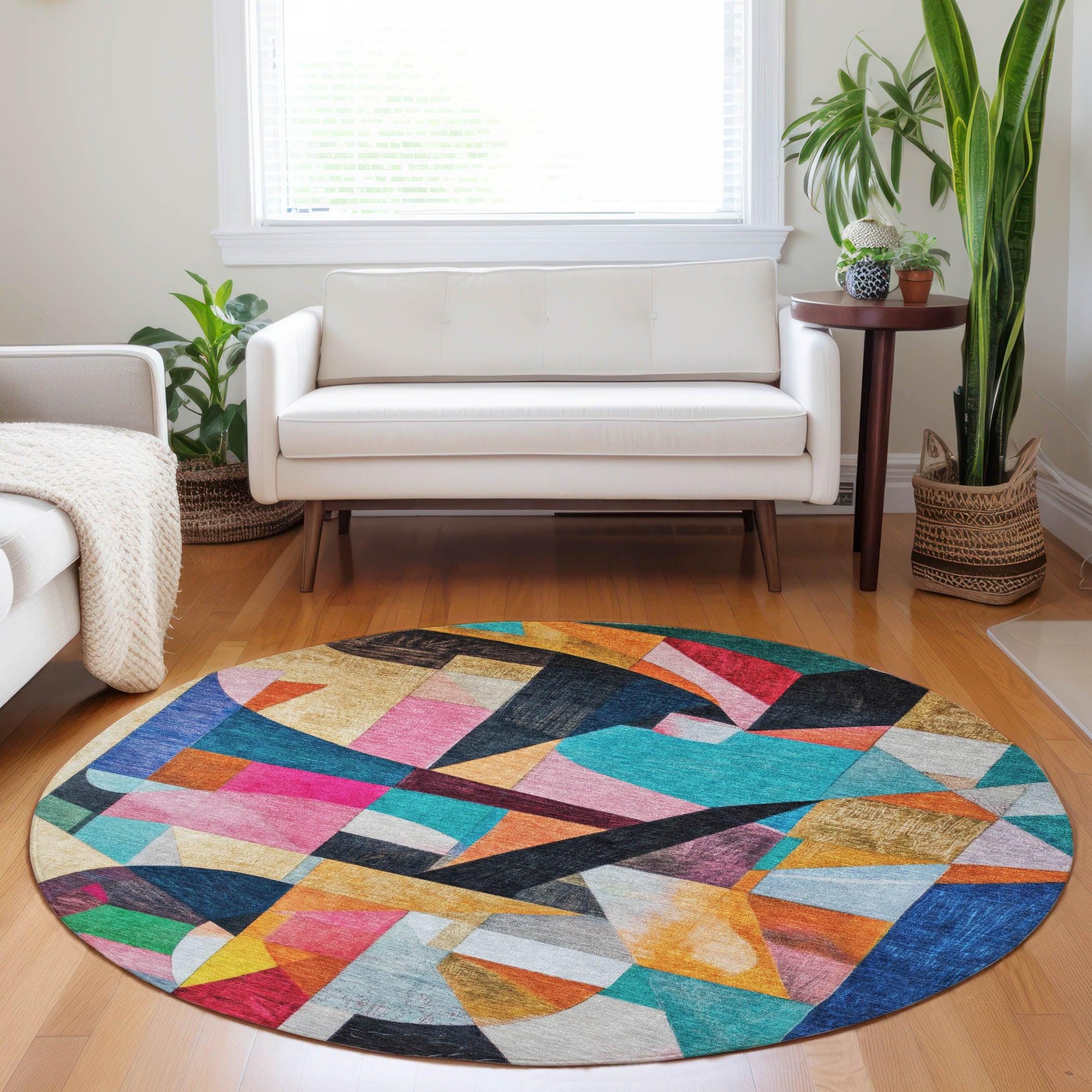 Addison Rugs Jaelira Blue Washable Indoor-Outdoor Rug