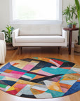 Addison Rugs Jaelira Blue Washable Indoor-Outdoor Rug