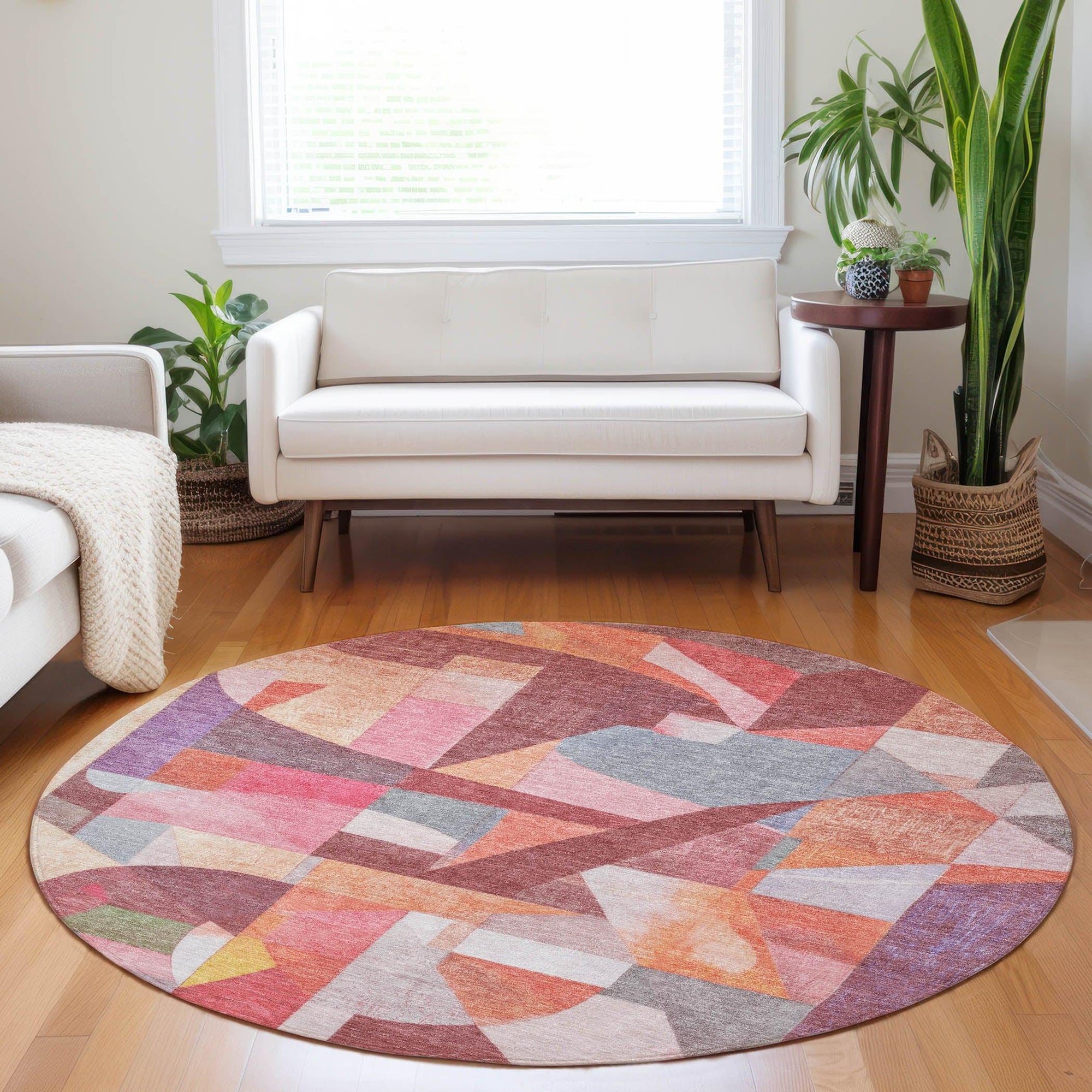 Addison Rugs Jaelira Orange Washable Indoor-Outdoor Rug