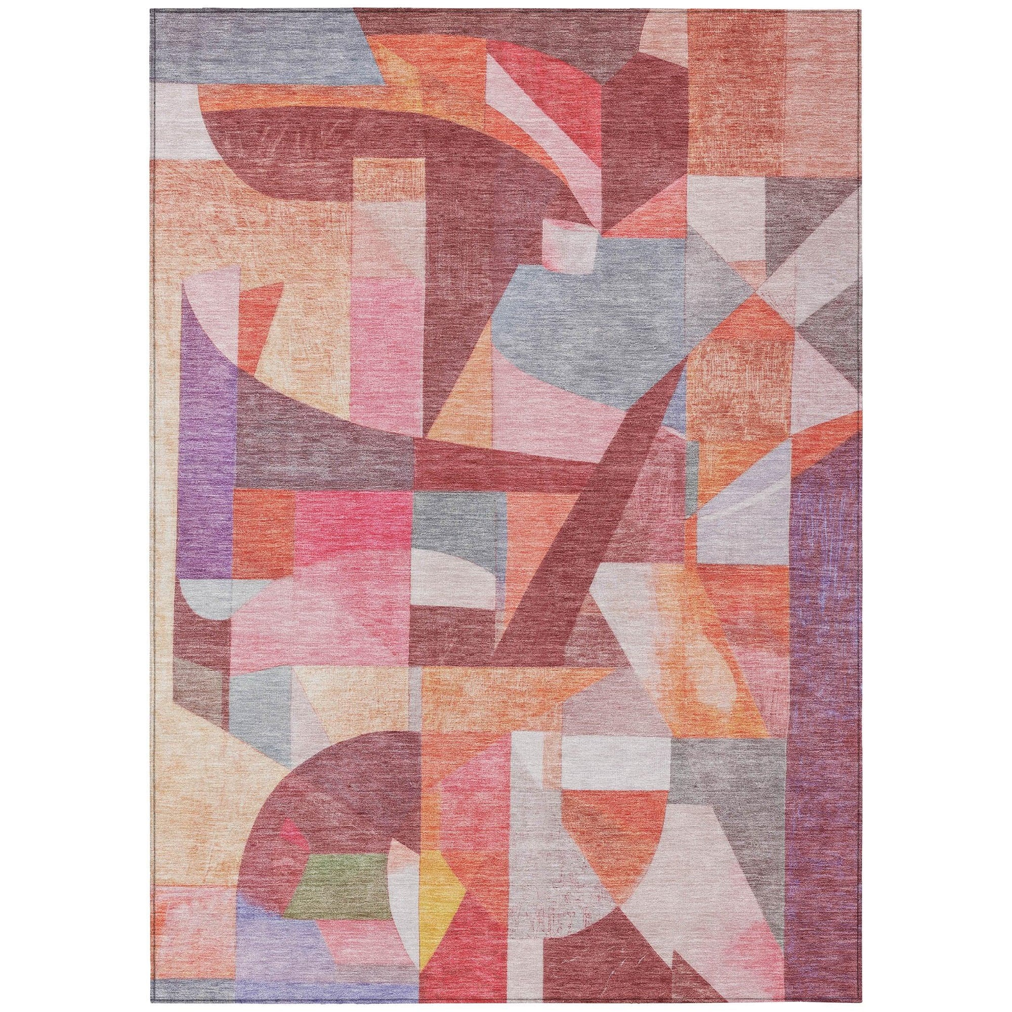 Addison Rugs Jaelira Orange Washable Indoor-Outdoor Rug