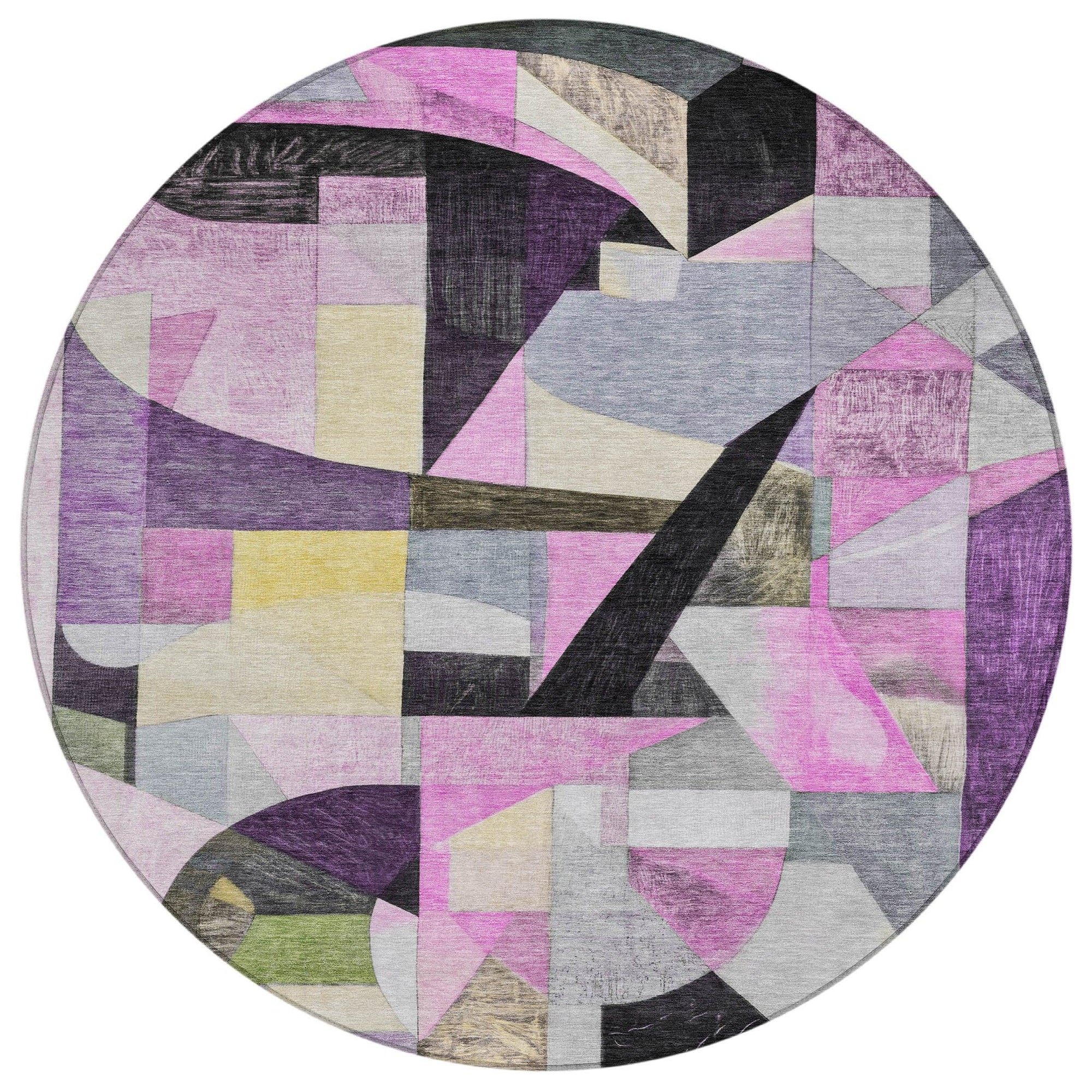 Addison Rugs Jaelira Purple Washable Indoor-Outdoor Rug