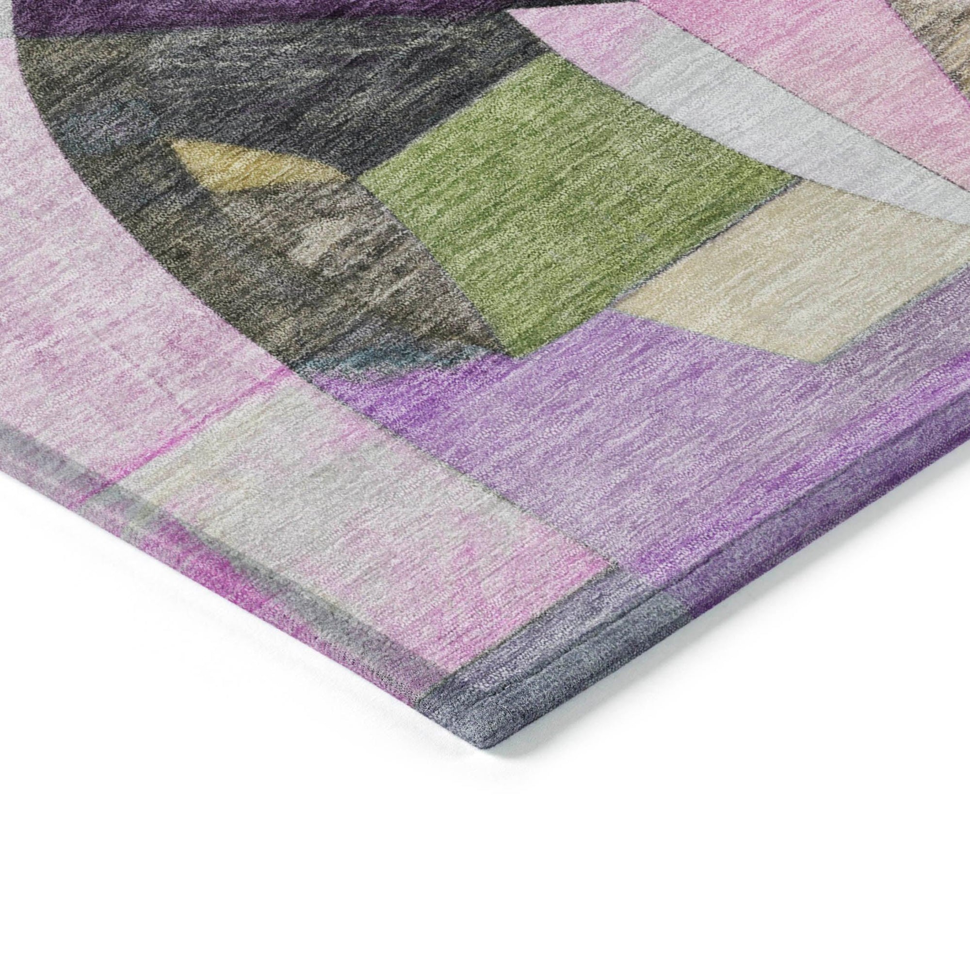 Addison Rugs Jaelira Purple Washable Indoor-Outdoor Rug