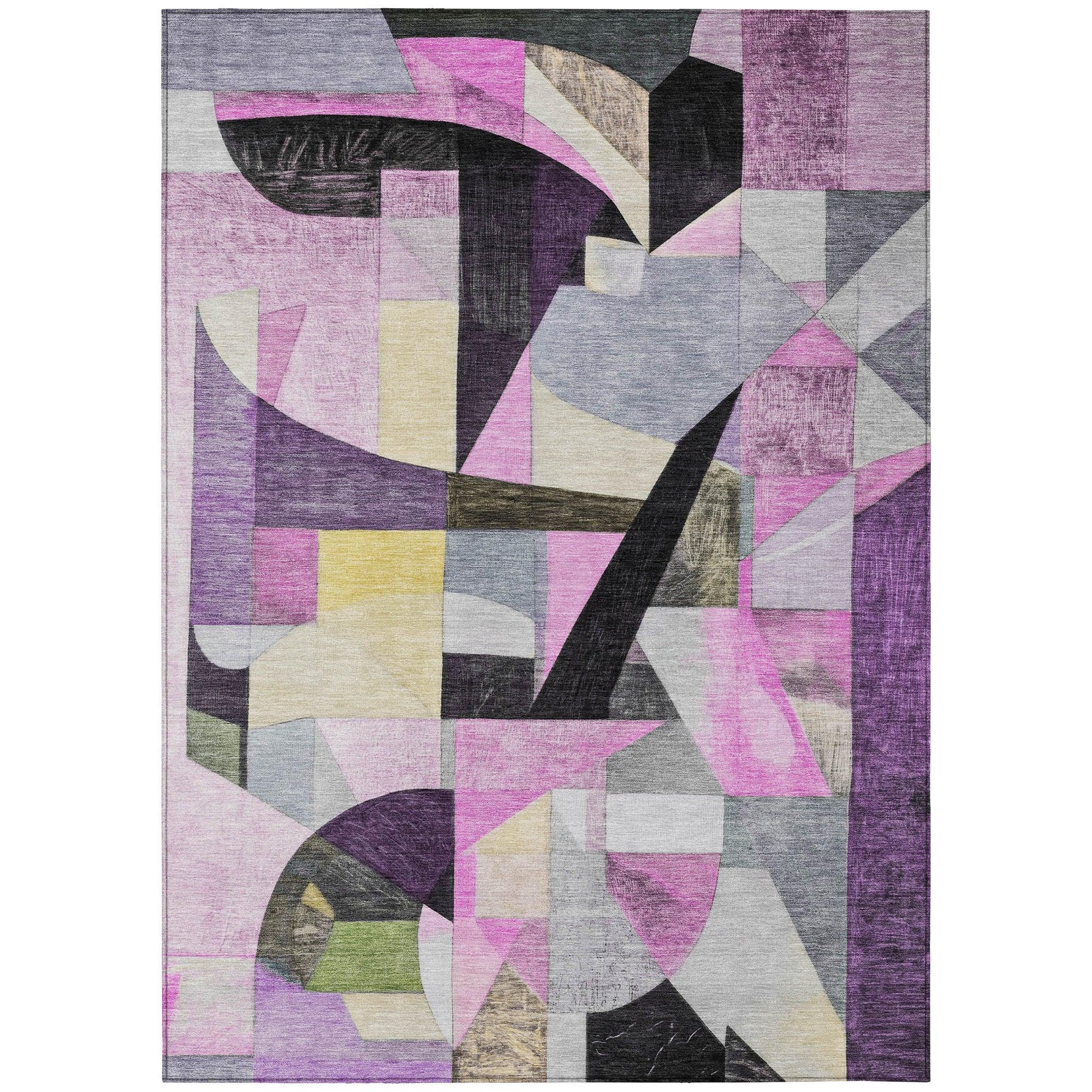 Addison Rugs Jaelira Purple Washable Indoor-Outdoor Rug
