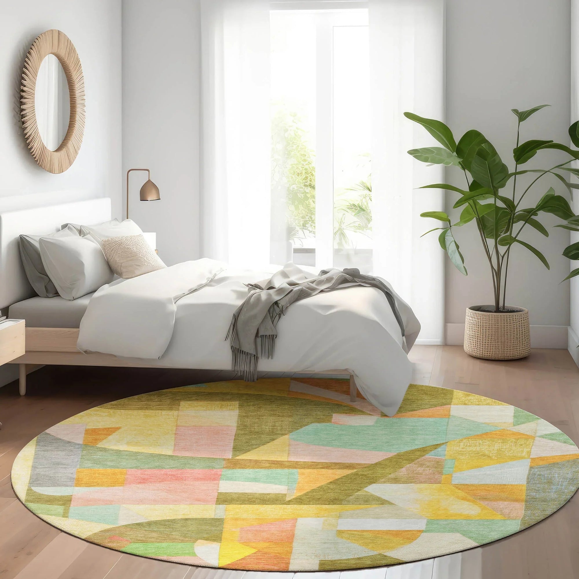 Addison Rugs Jaelira Gold Washable Indoor-Outdoor Rug