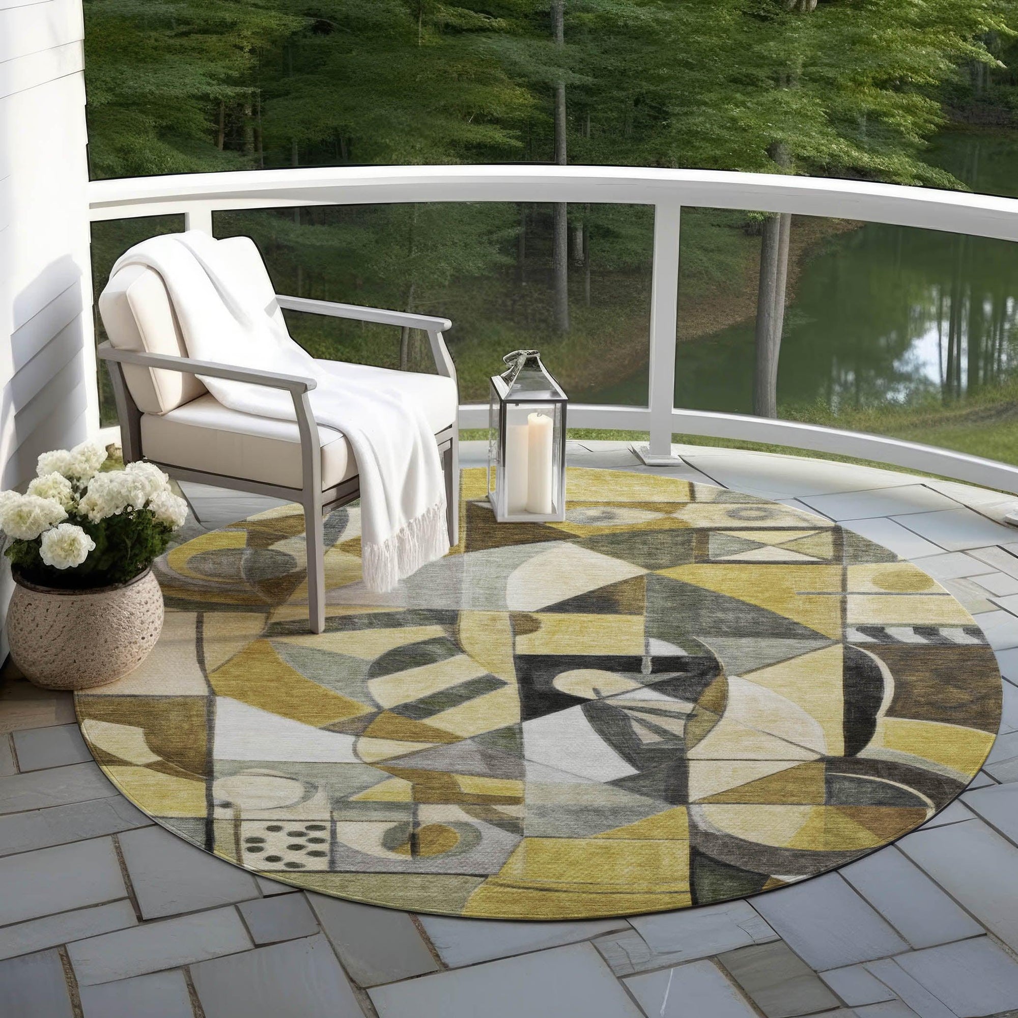 Addison Rugs Jaelius Brown Washable Indoor-Outdoor Rug