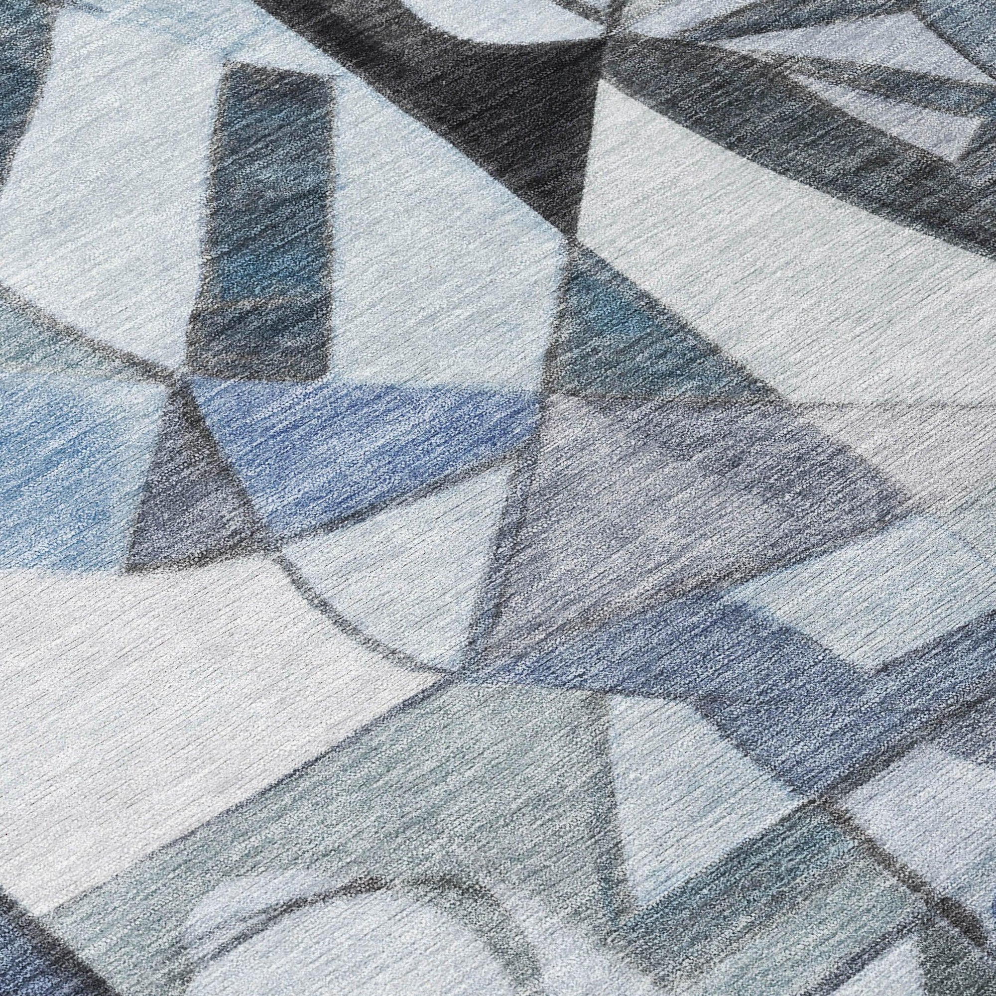 Addison Rugs Jaelius Blue Washable Indoor-Outdoor Rug