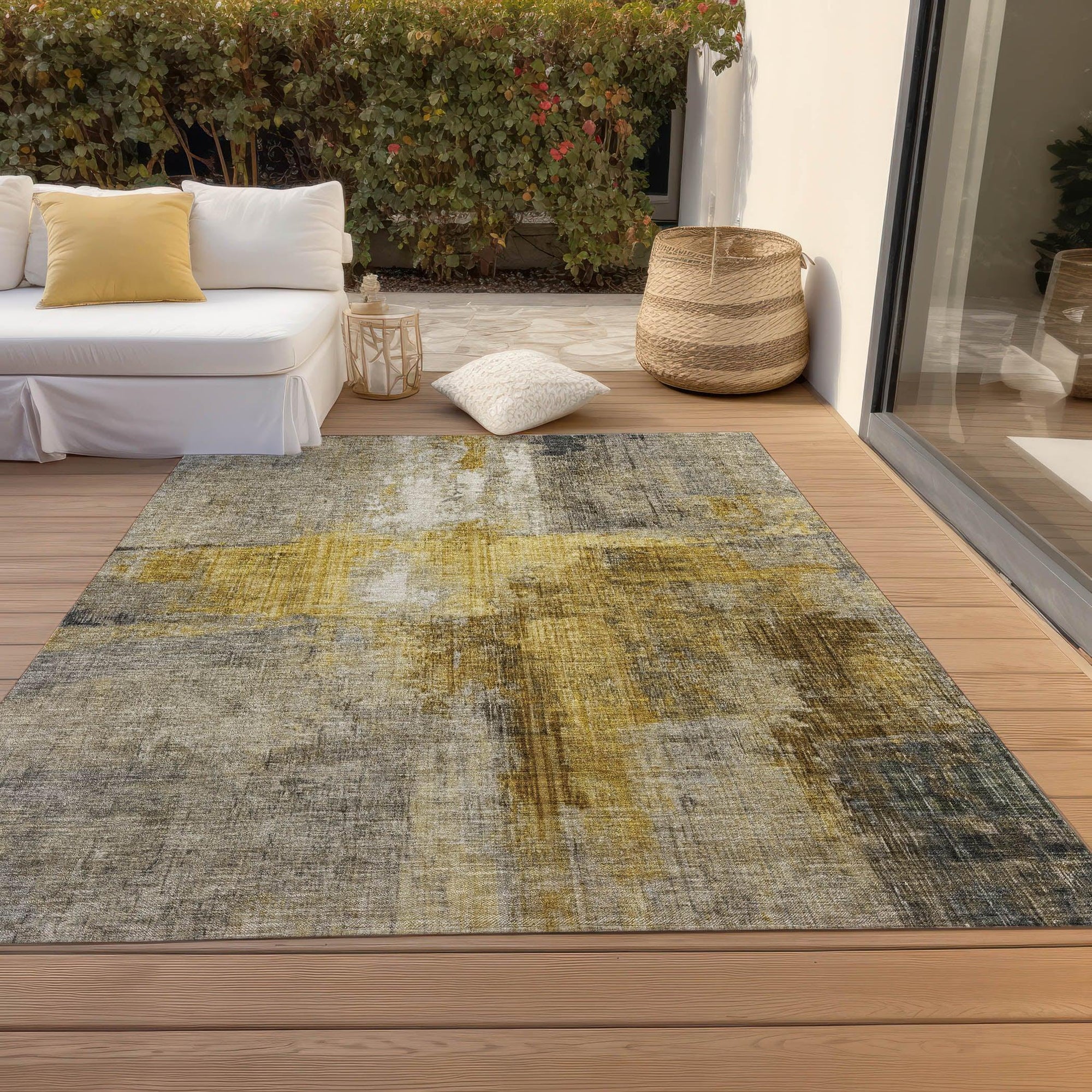 Addison Rugs Jaelor Gray Washable Indoor-Outdoor Rug