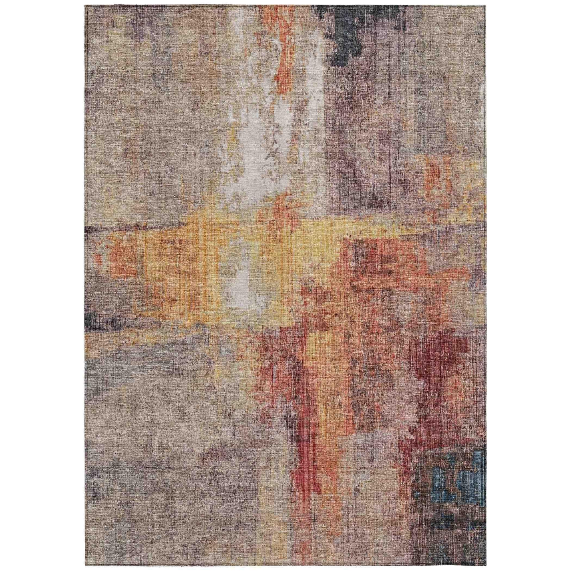 Addison Rugs Jaelor Brown Washable Indoor-Outdoor Rug
