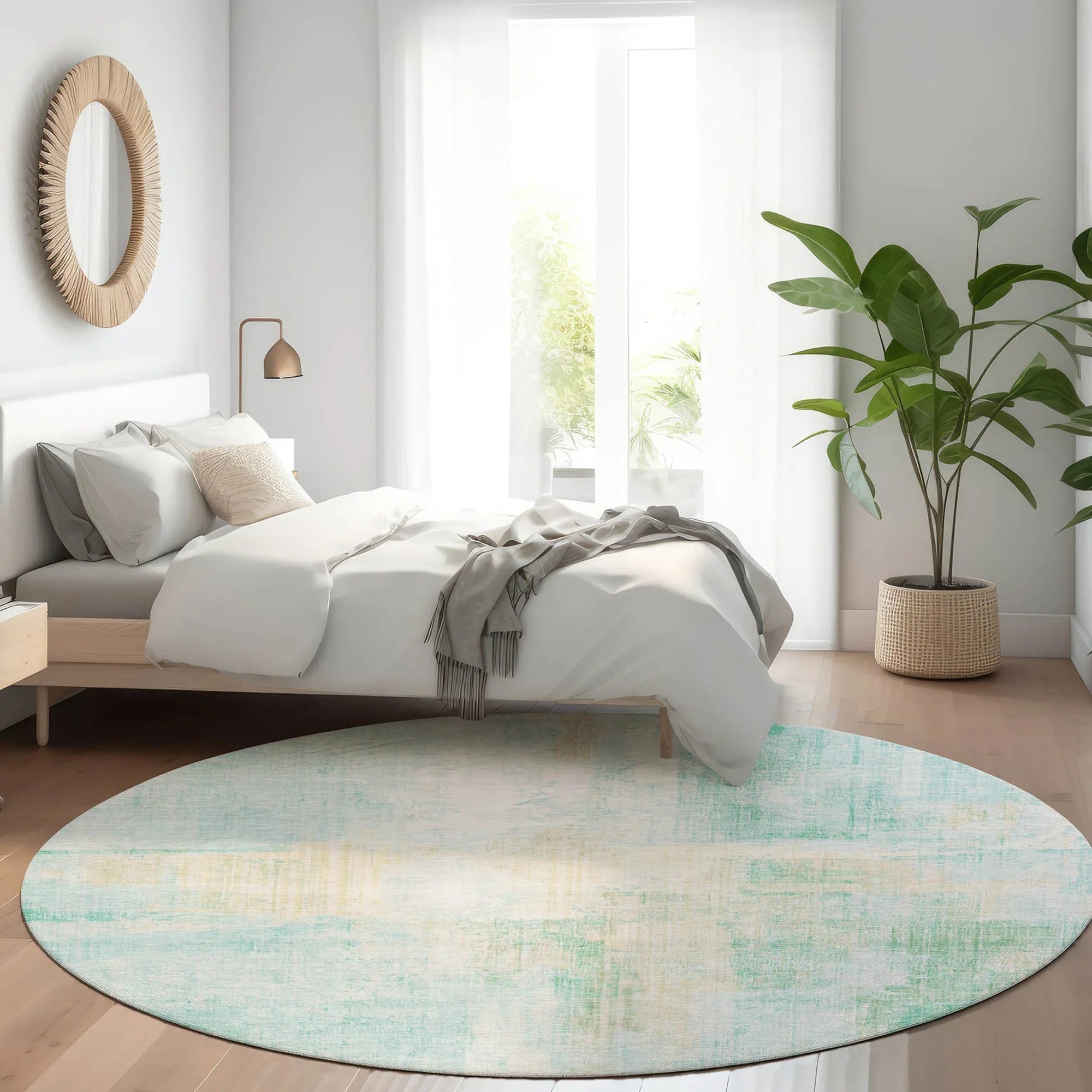Addison Rugs Jaelor Teal Washable Indoor-Outdoor Rug