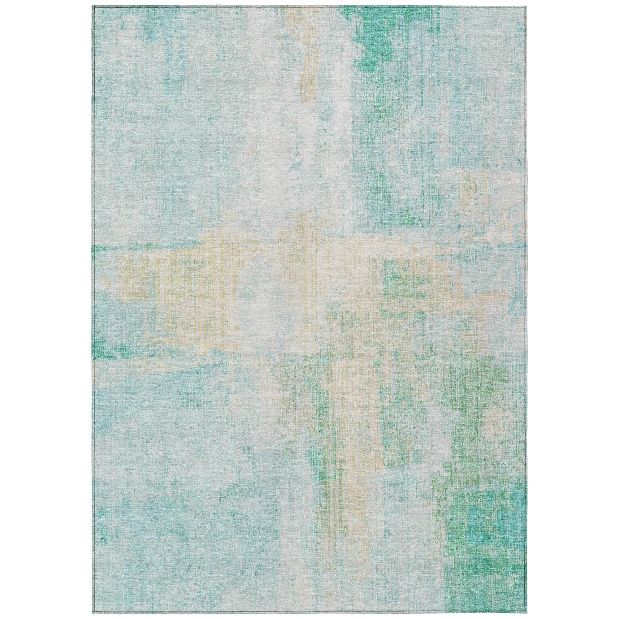 Addison Rugs Jaelor Teal Washable Indoor-Outdoor Rug