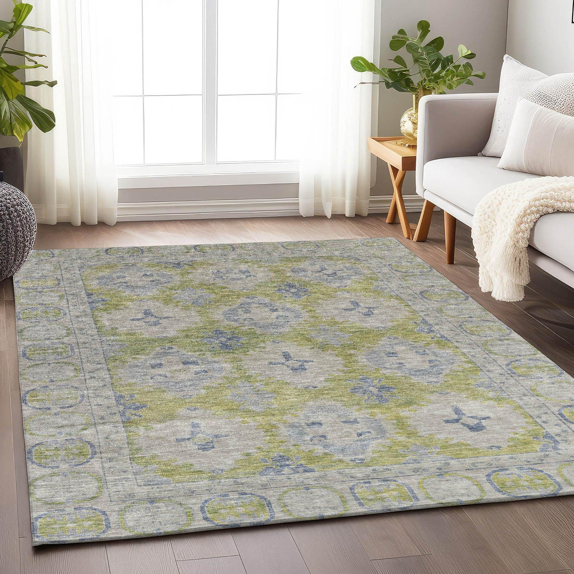 Addison Rugs Jaelora Green Washable Indoor-Outdoor Rug