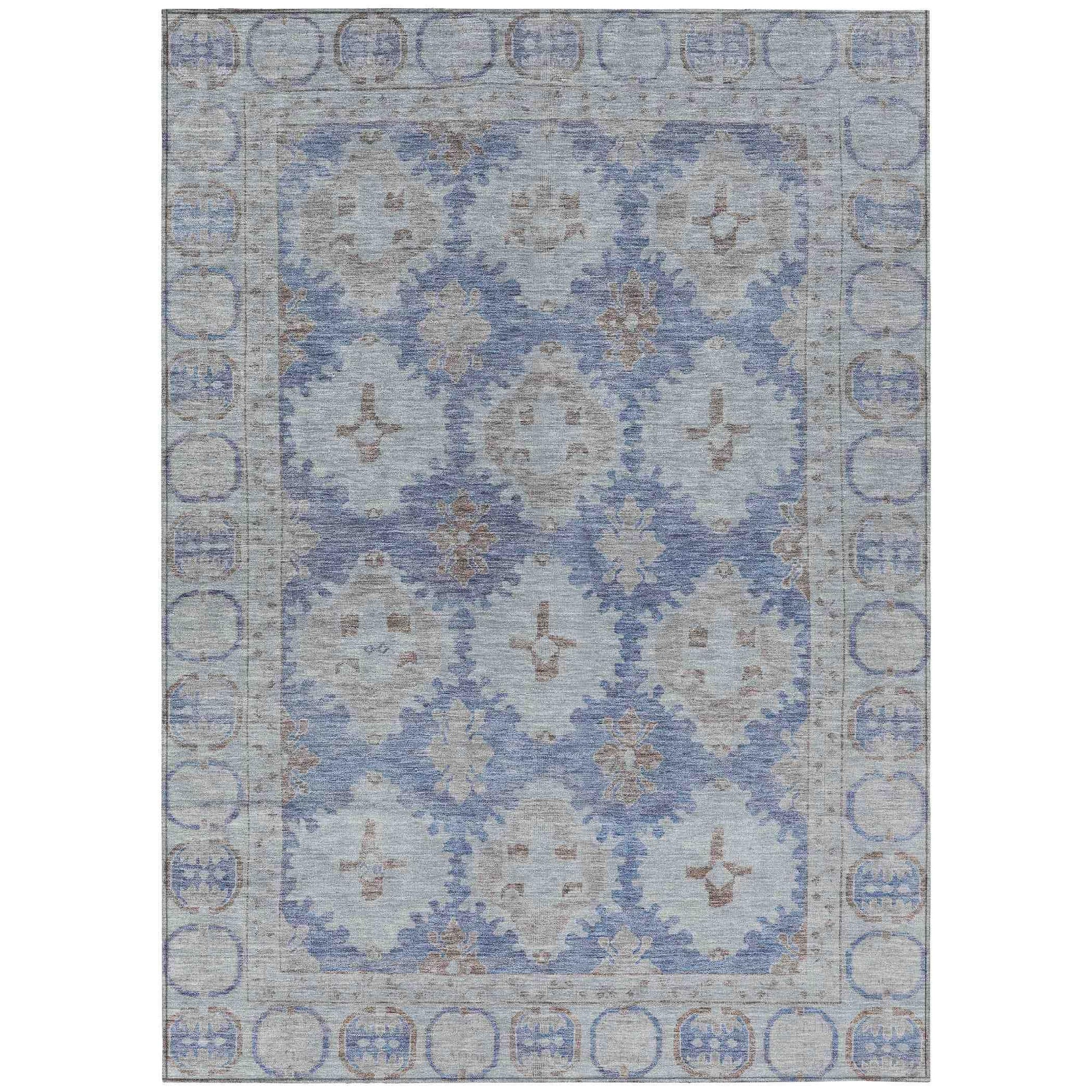 Addison Rugs Jaelora Blue Washable Indoor-Outdoor Rug