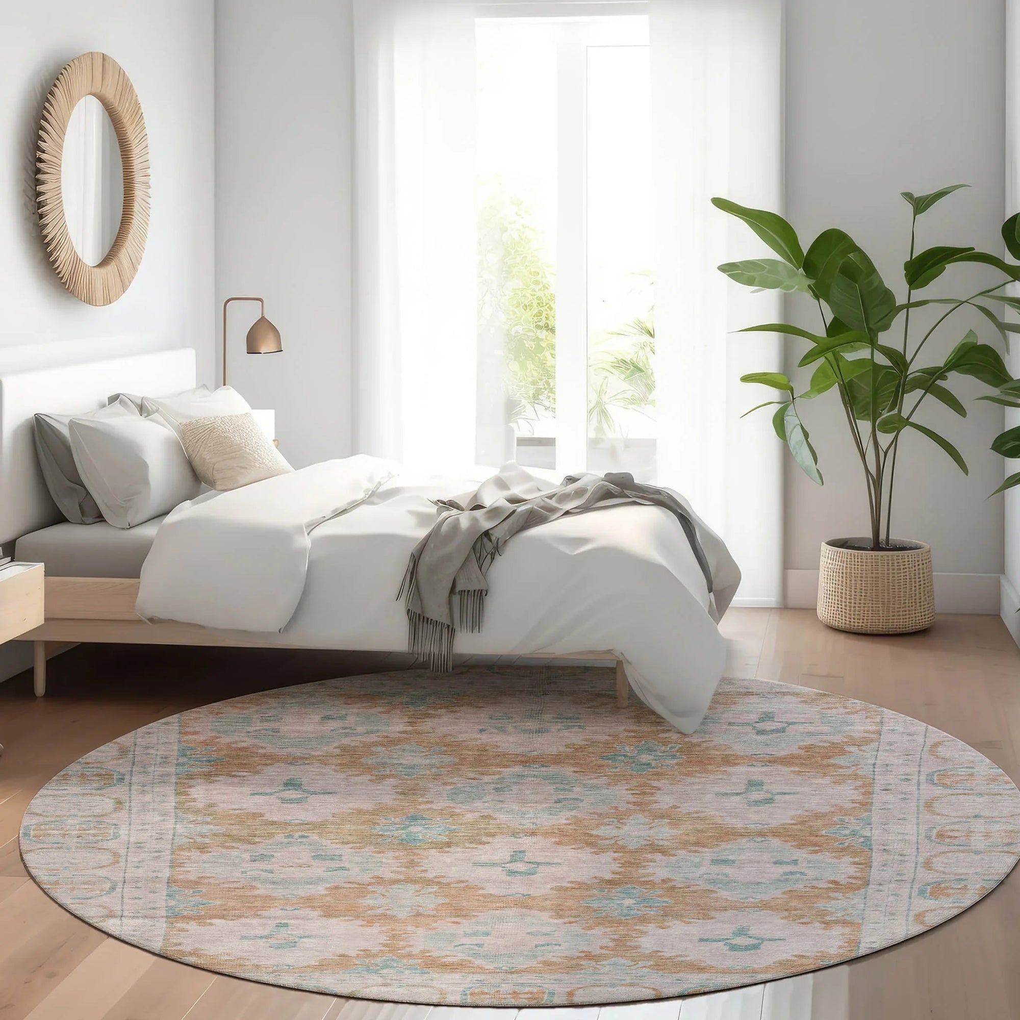 Addison Rugs Jaelora Orange Washable Indoor-Outdoor Rug