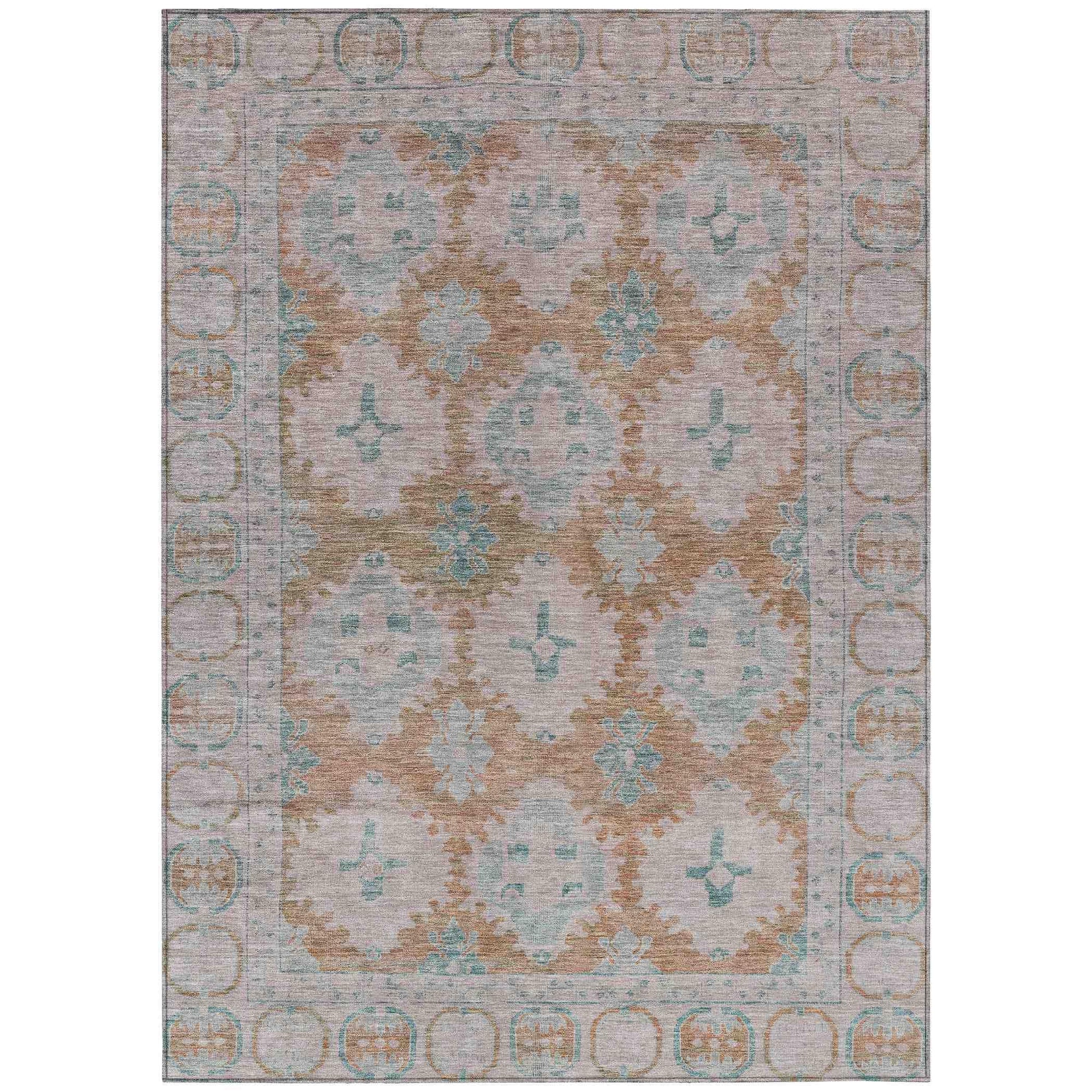 Addison Rugs Jaelora Orange Washable Indoor-Outdoor Rug