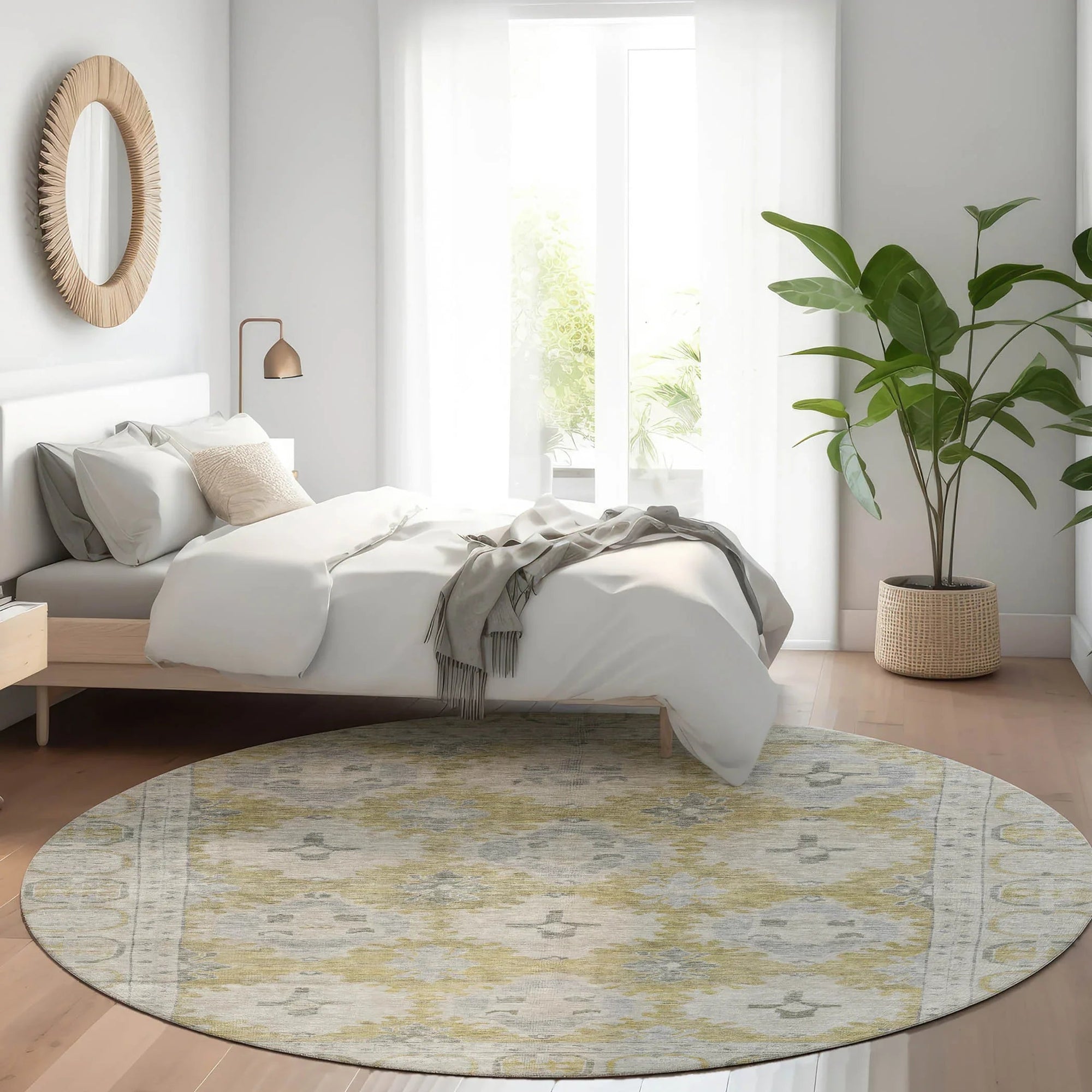 Addison Rugs Jaelora Gold Washable Indoor-Outdoor Rug