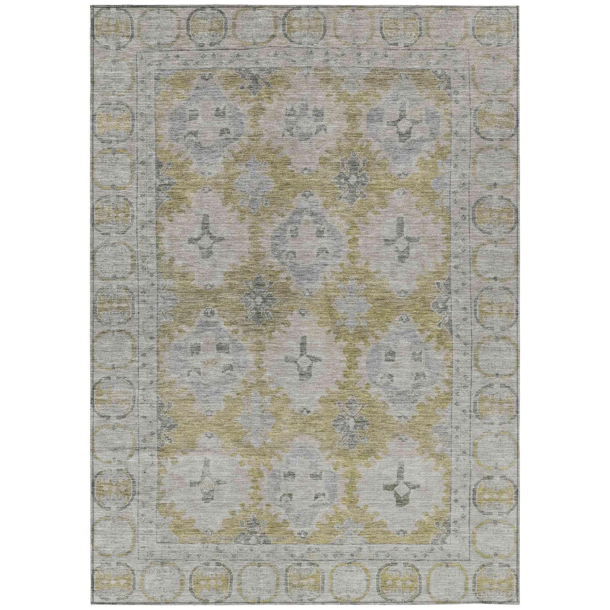 Addison Rugs Jaelora Gold Washable Indoor-Outdoor Rug