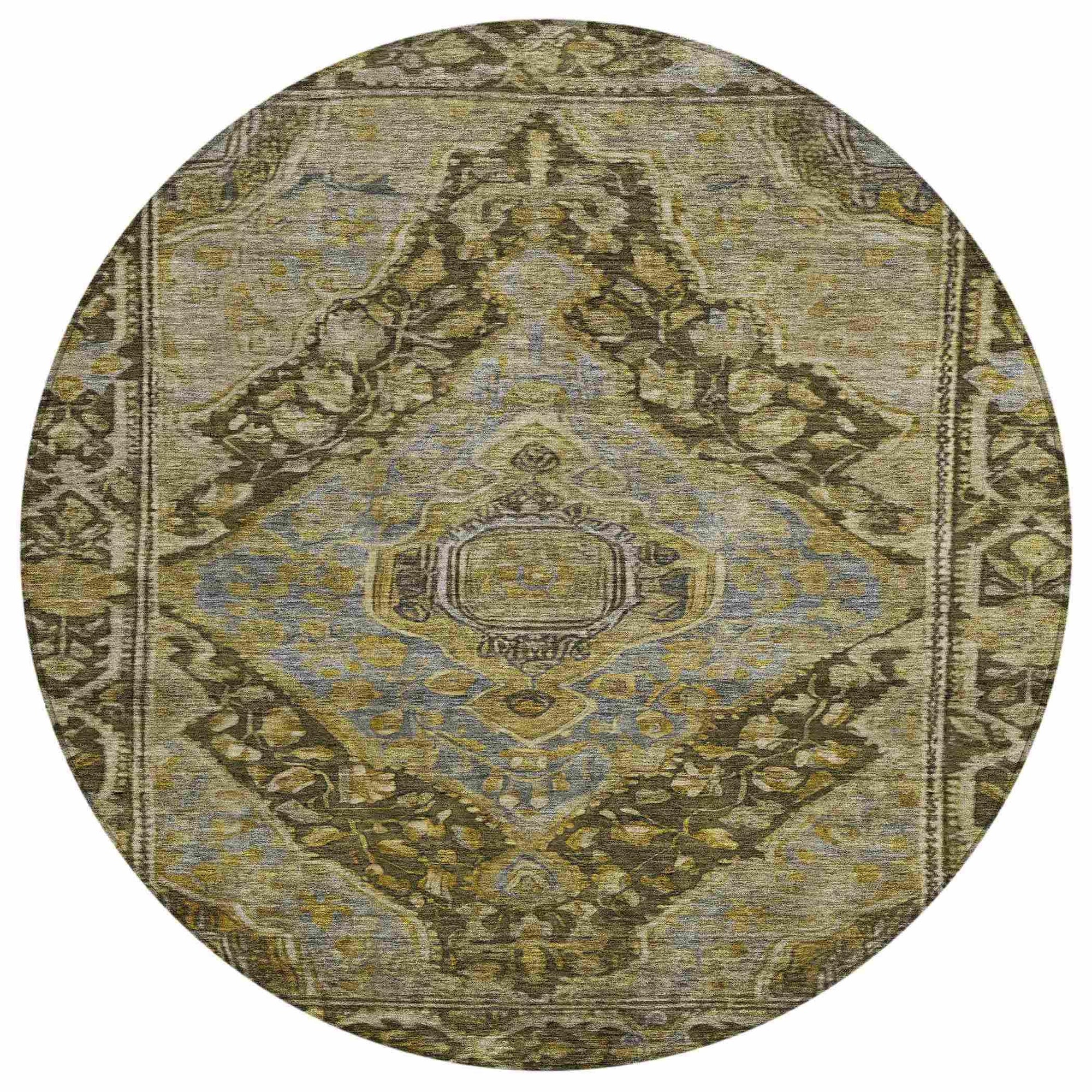 Addison Rugs Kaelanor Brown Washable Indoor-Outdoor Rug