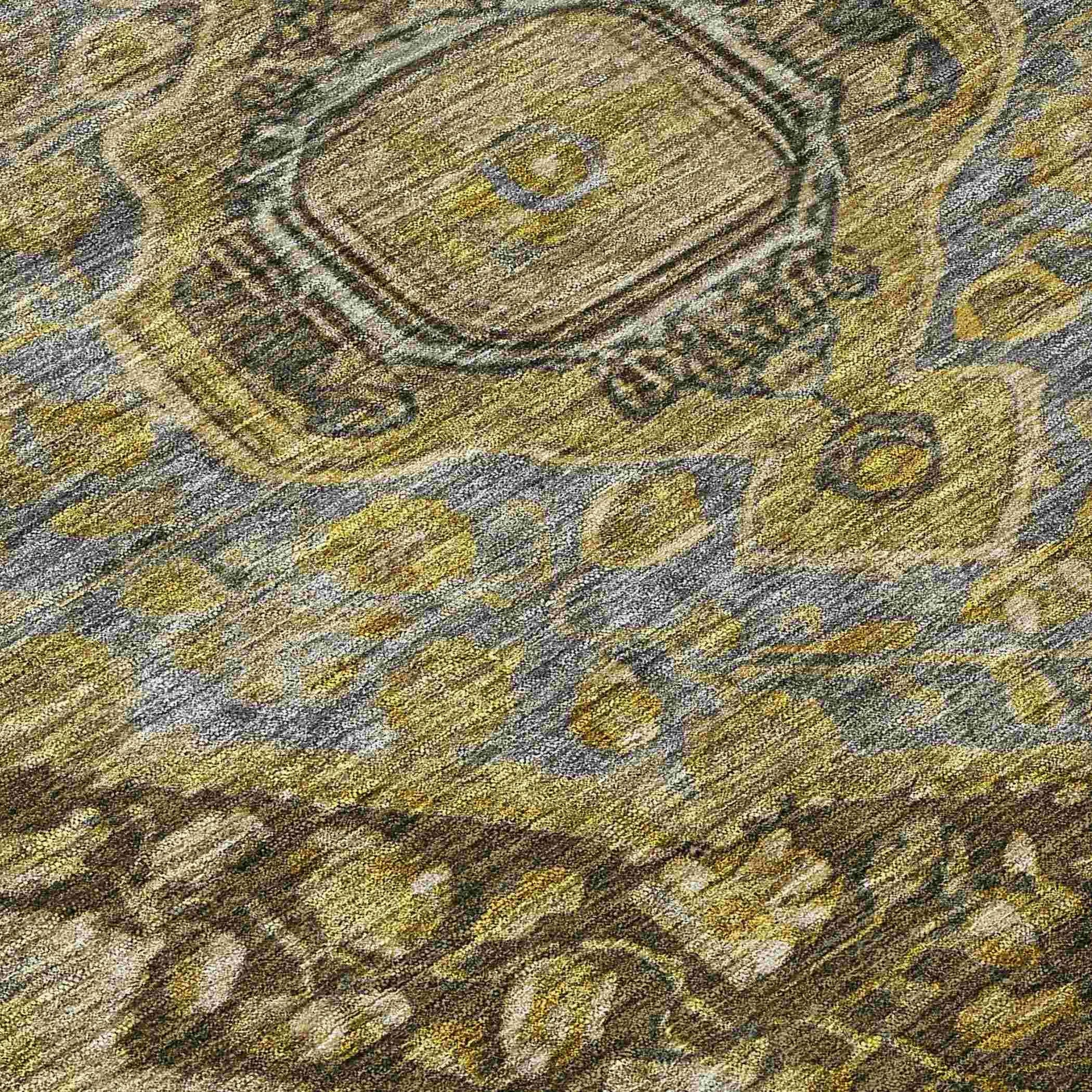 Addison Rugs Kaelanor Brown Washable Indoor-Outdoor Rug