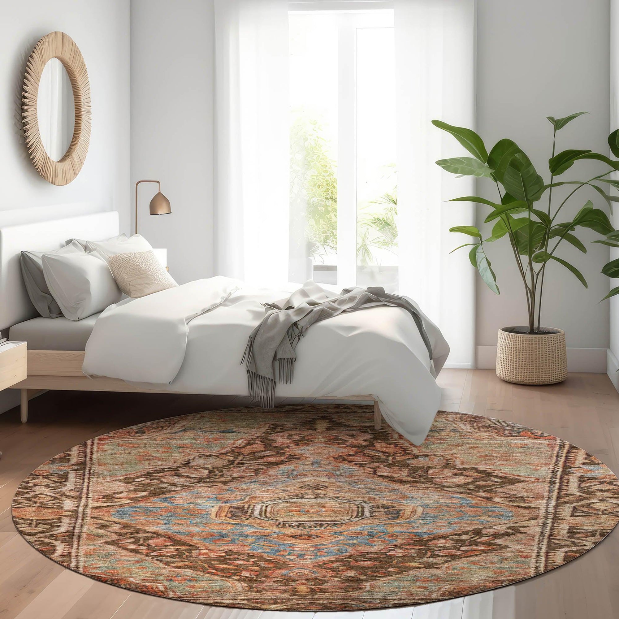 Addison Rugs Kaelanor Chocolate Washable Indoor-Outdoor Rug