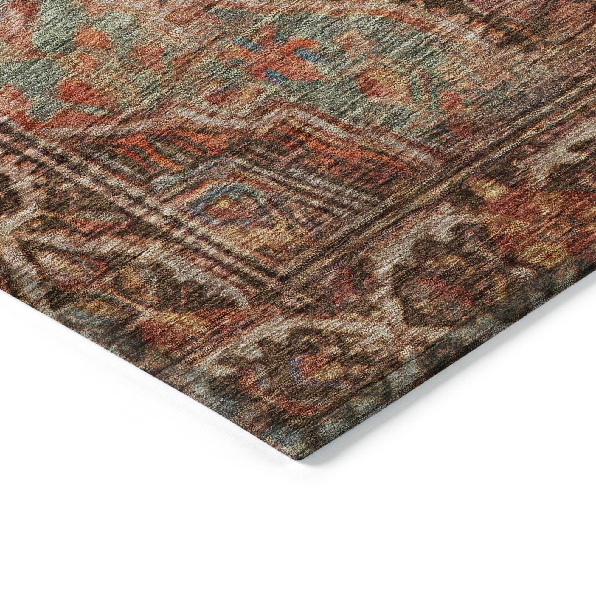 Addison Rugs Kaelanor Chocolate Washable Indoor-Outdoor Rug