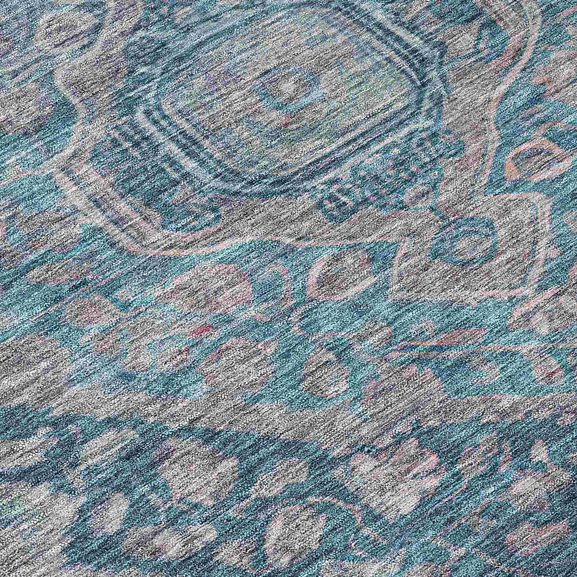 Addison Rugs Kaelanor Blue Washable Indoor-Outdoor Rug