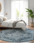 Addison Rugs Kaelanor Navy Washable Indoor-Outdoor Rug