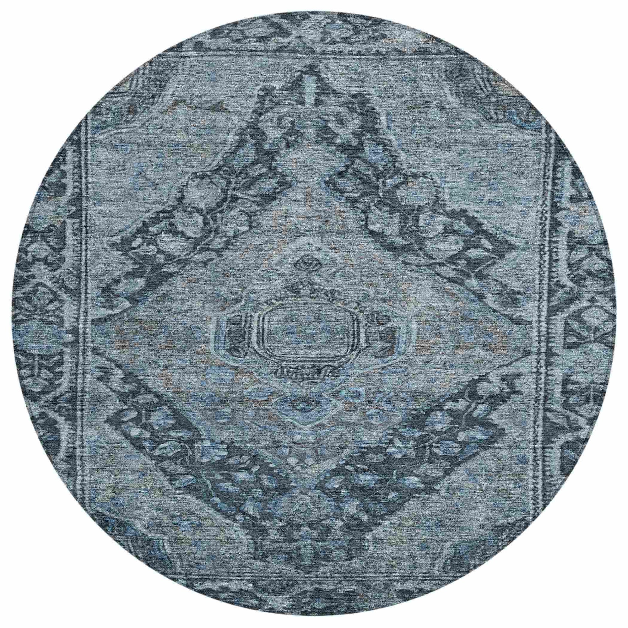 Addison Rugs Kaelanor Navy Washable Indoor-Outdoor Rug