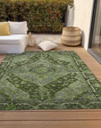 Addison Rugs Kaelanor Green Washable Indoor-Outdoor Rug