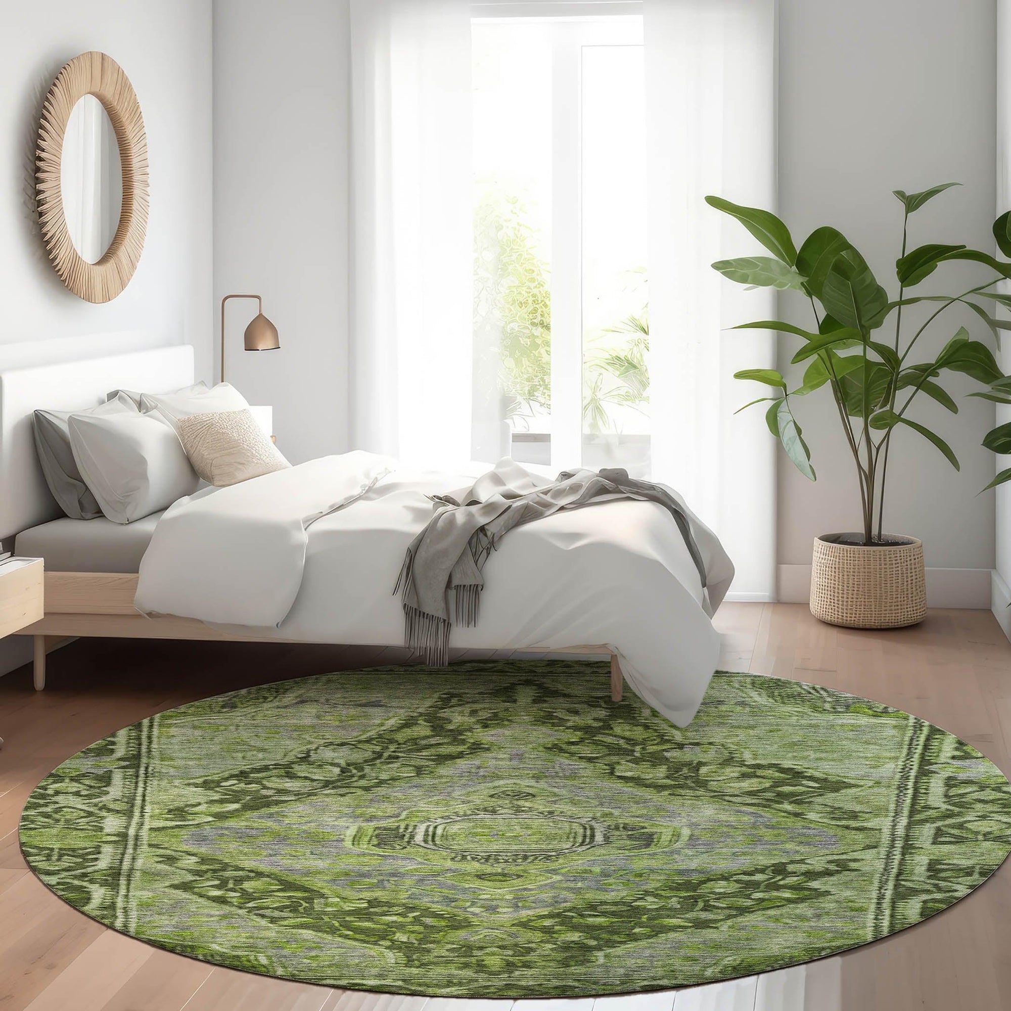 Addison Rugs Kaelanor Green Washable Indoor-Outdoor Rug