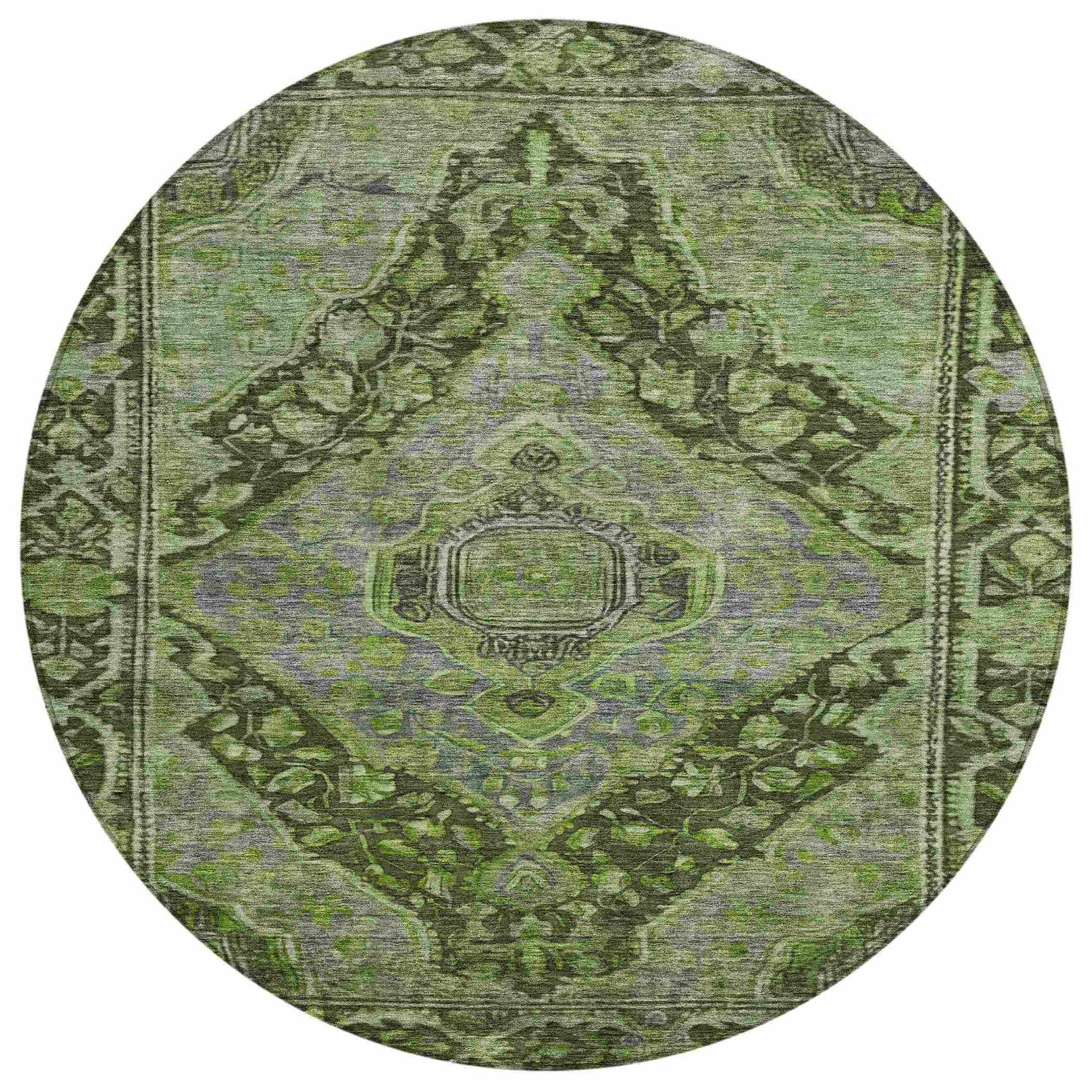 Addison Rugs Kaelanor Green Washable Indoor-Outdoor Rug