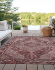Addison Rugs Kaelanor Orange Washable Indoor-Outdoor Rug
