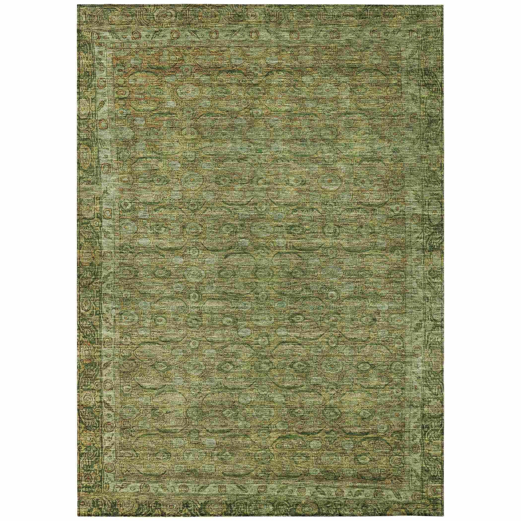Addison Rugs Kaelara Green Washable Indoor-Outdoor Rug