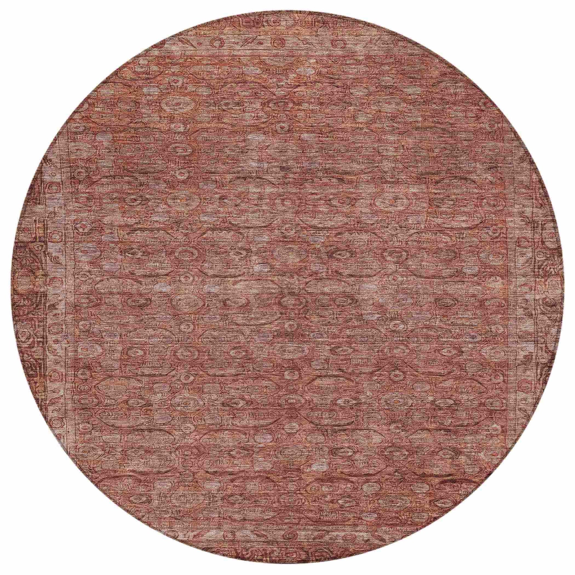 Addison Rugs Kaelara Orange Washable Indoor-Outdoor Rug