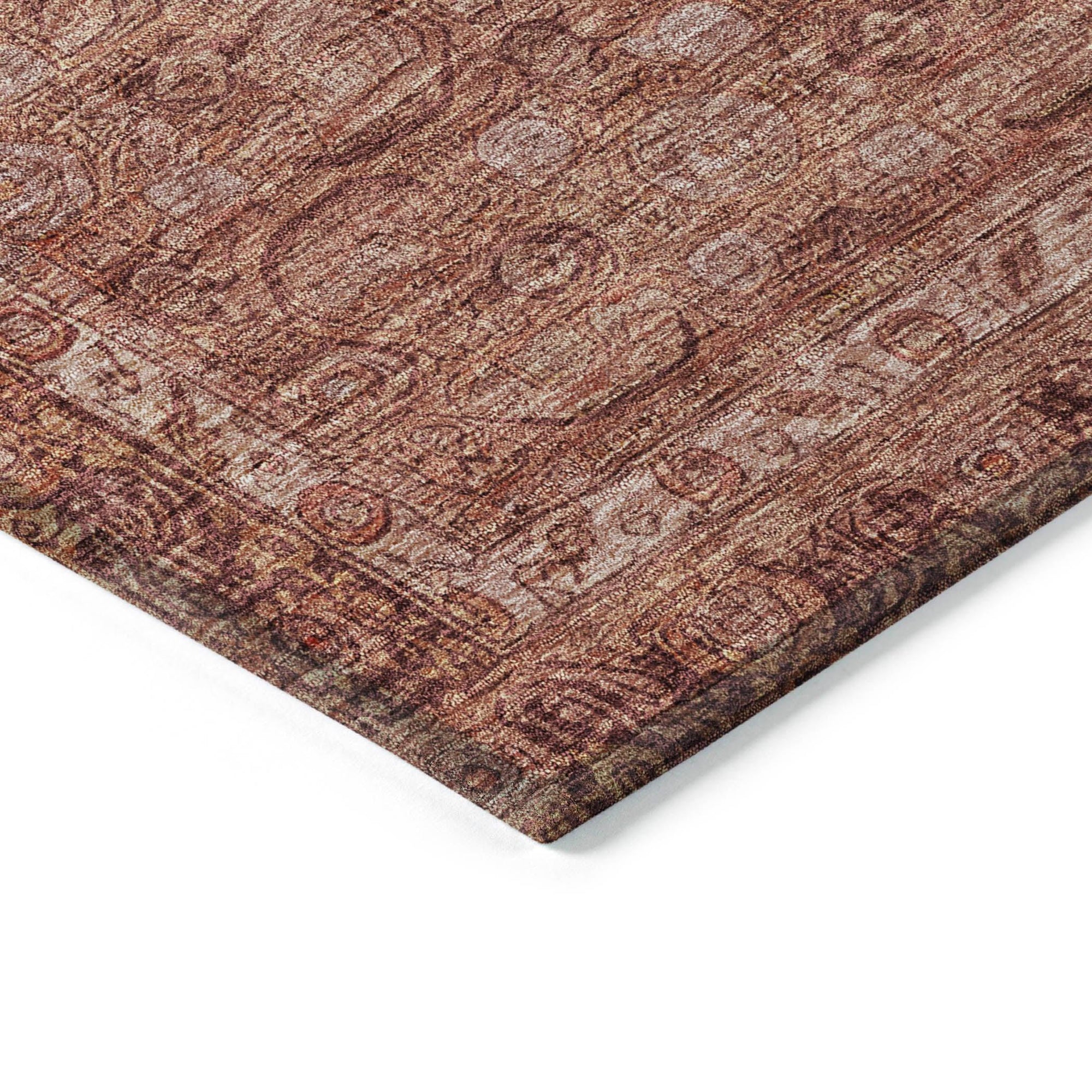 Addison Rugs Kaelara Orange Washable Indoor-Outdoor Rug