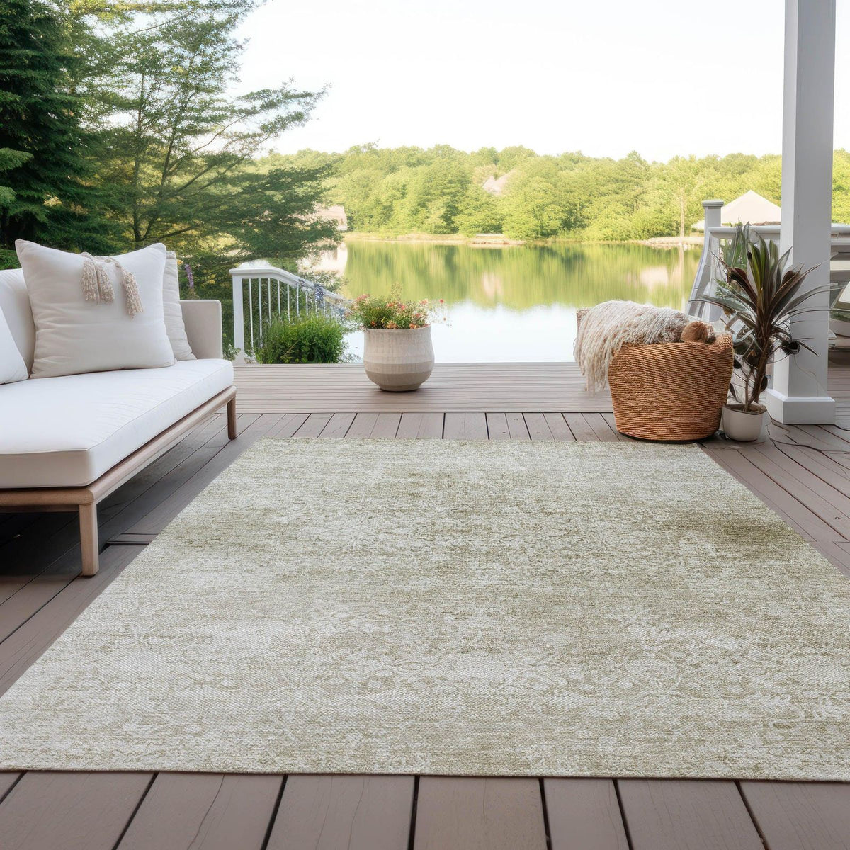 Addison Rugs Kaelas Brown Washable Indoor-Outdoor Rug