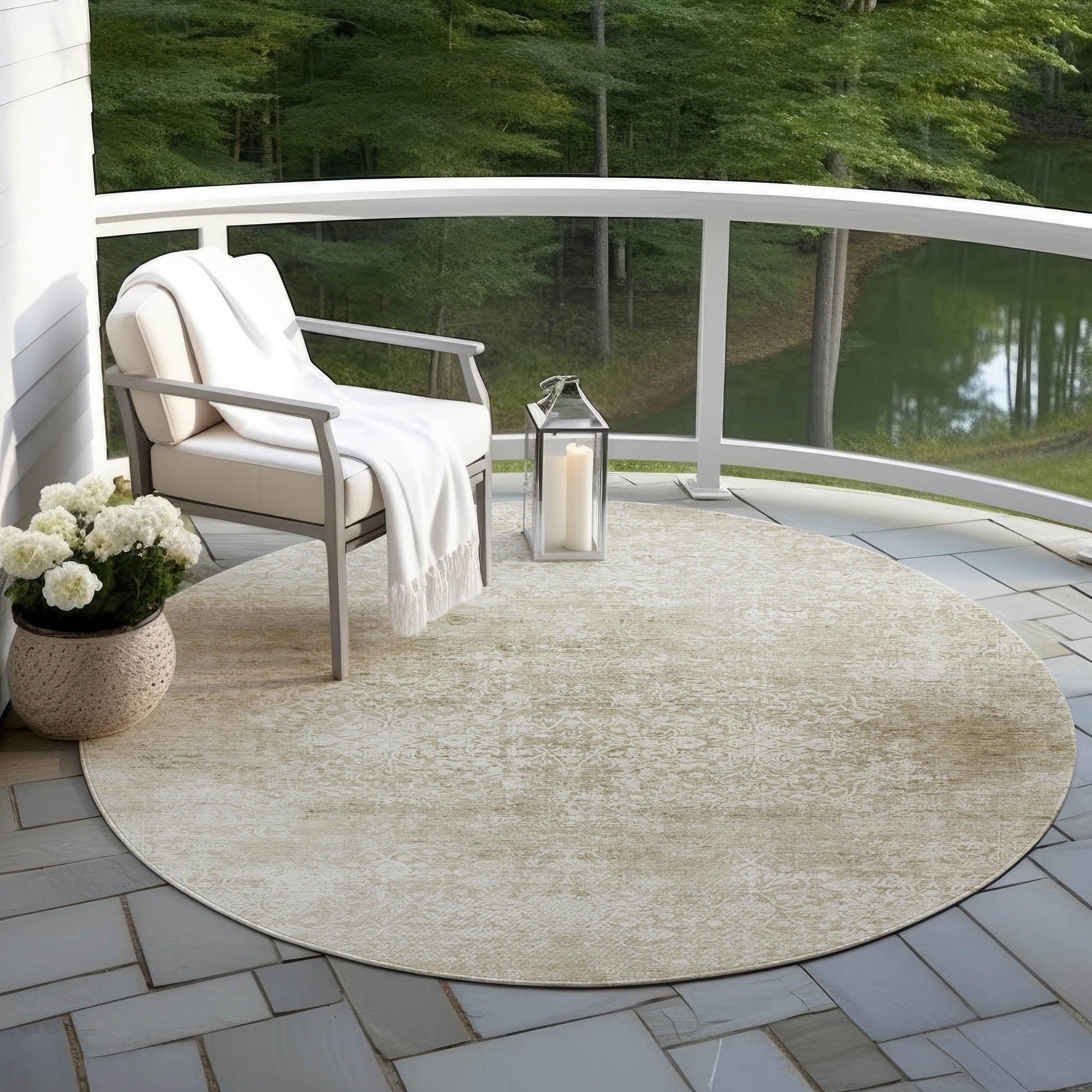 Addison Rugs Kaelas Brown Washable Indoor-Outdoor Rug