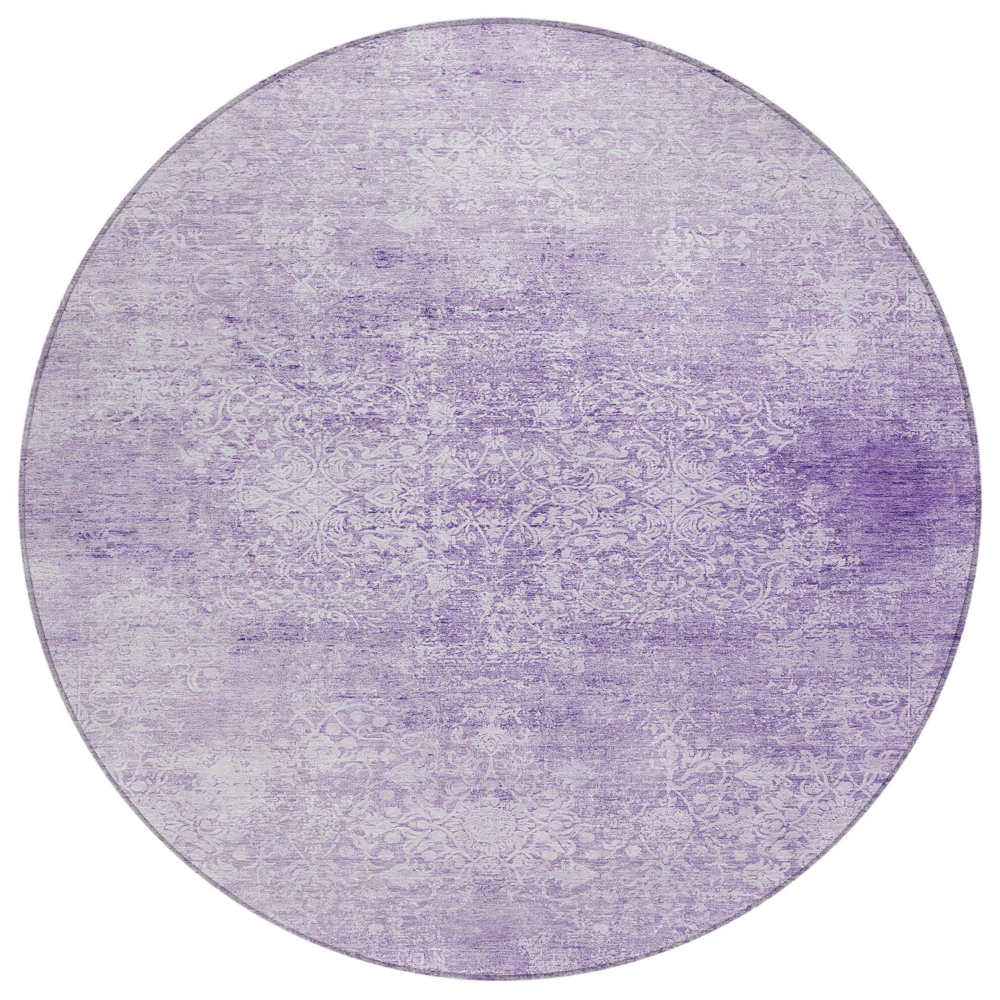 Addison Rugs Kaelas Purple Washable Indoor-Outdoor Rug