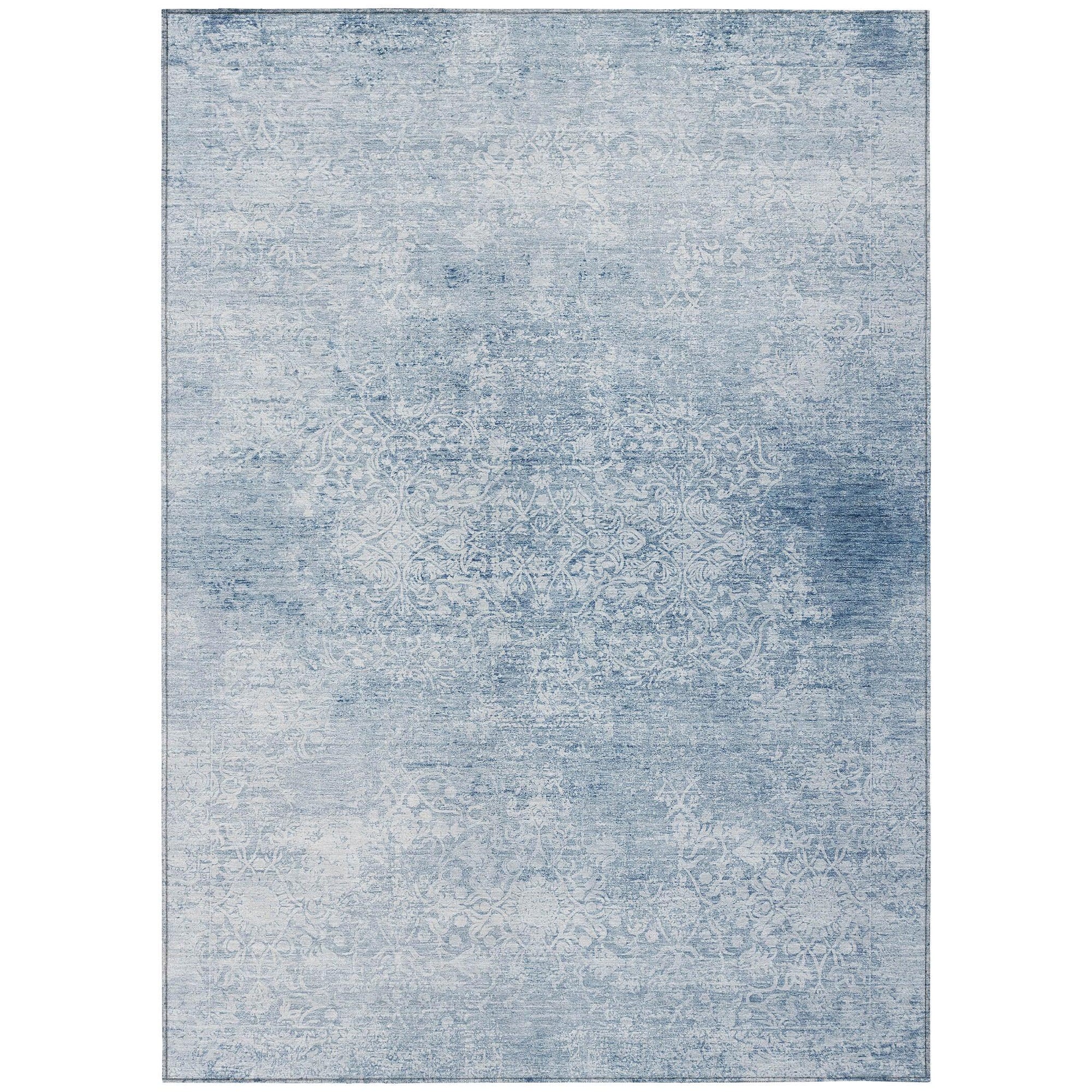 Addison Rugs Kaelas Blue Washable Indoor-Outdoor Rug
