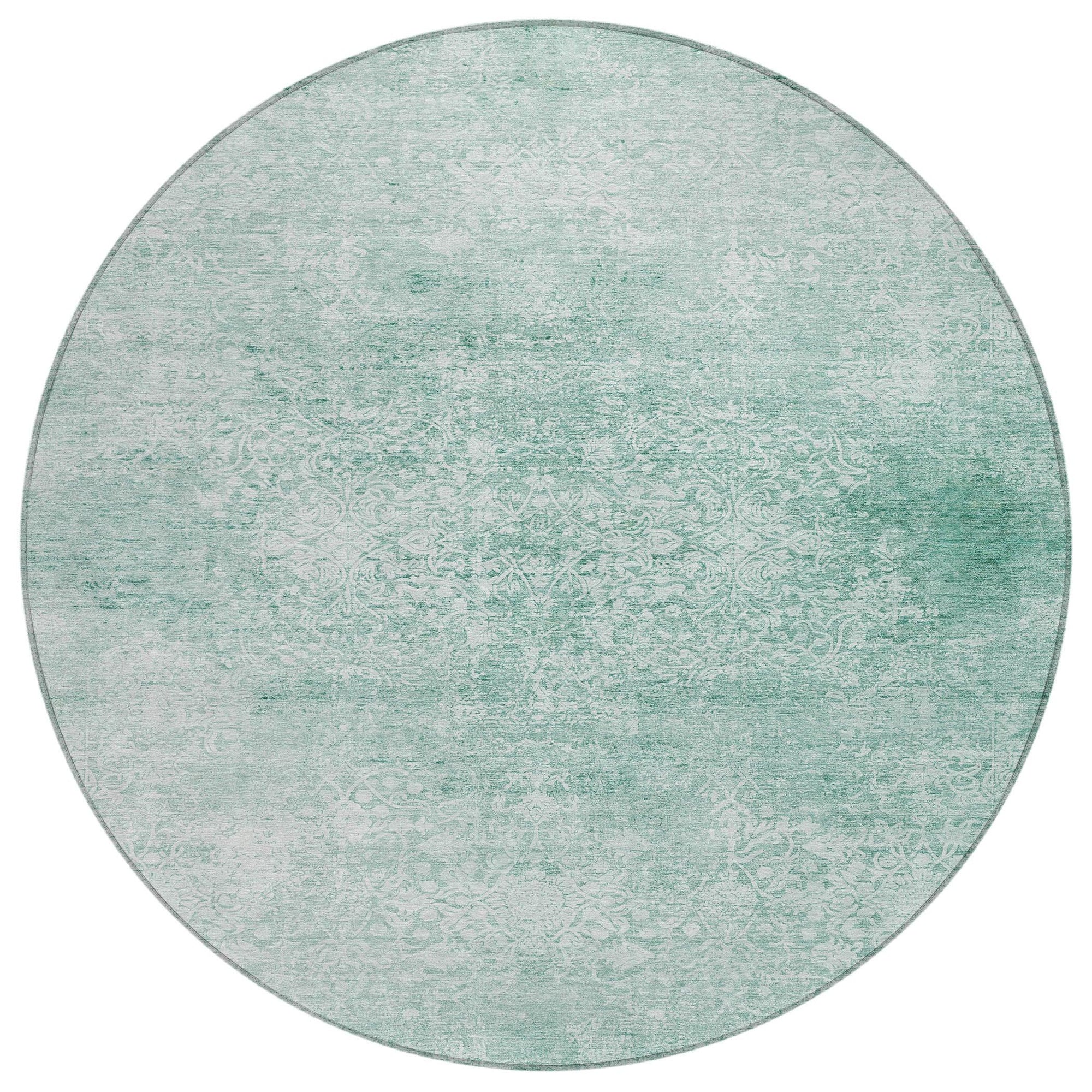 Addison Rugs Kaelas Teal Washable Indoor-Outdoor Rug