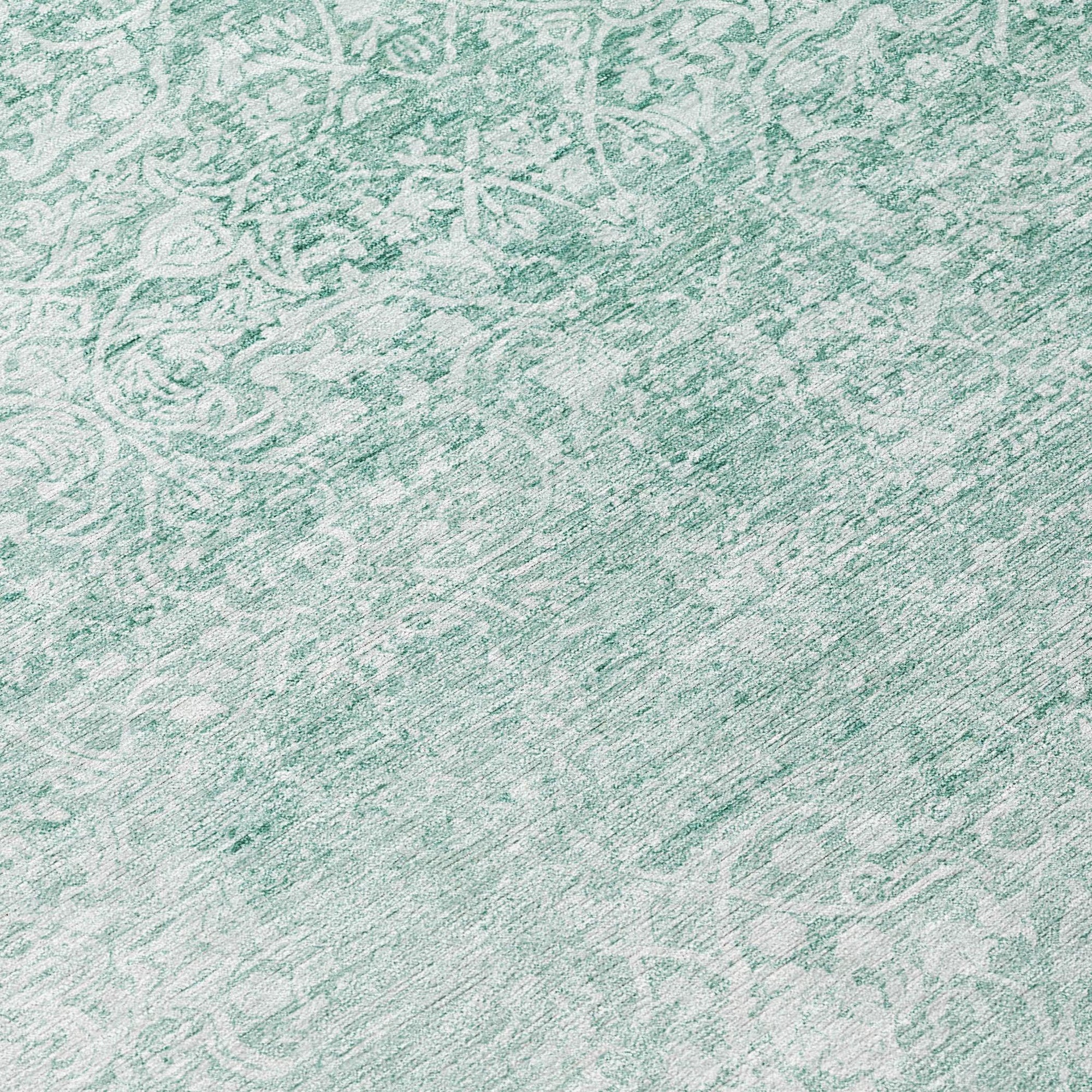 Addison Rugs Kaelas Teal Washable Indoor-Outdoor Rug