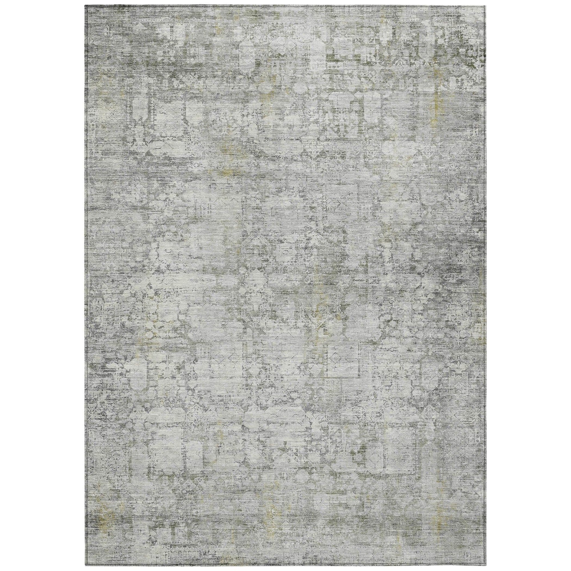 Addison Rugs Kaelien Gray Washable Indoor-Outdoor Rug